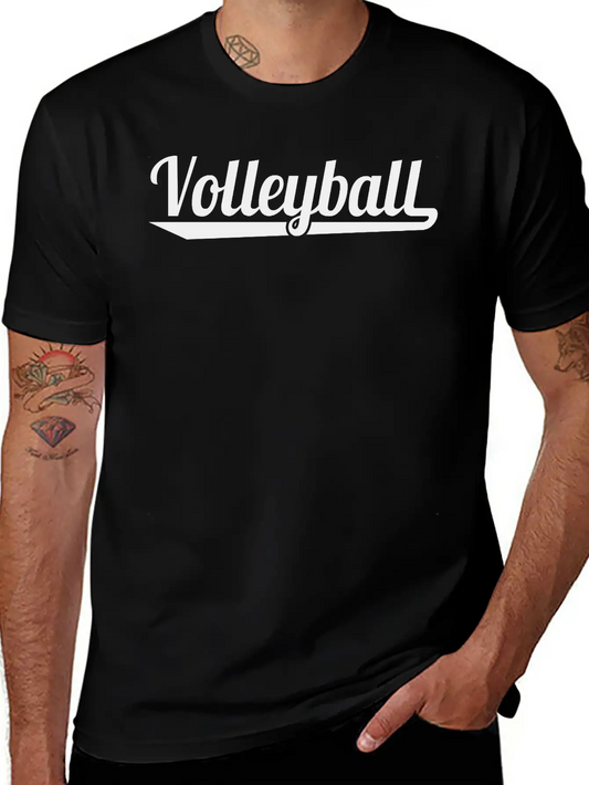 Volleyball Lightweight Cotton T-Shirt – Daily Comfort Graphic Shirt