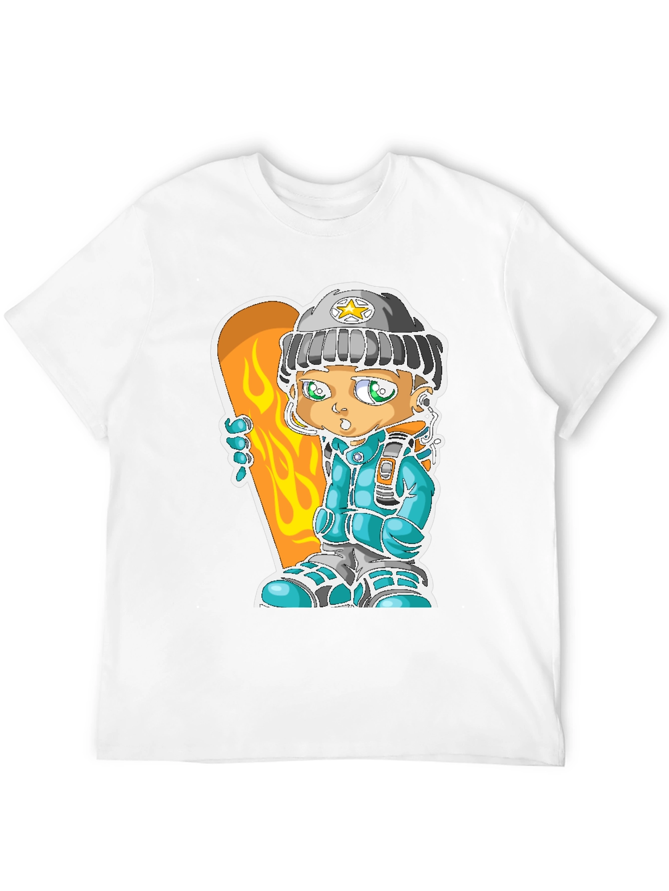 Cartoon Snowboarder Graphic Tee