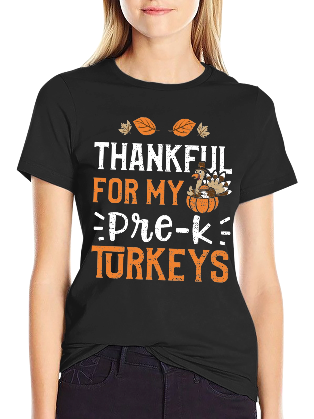 Thankful for My Pre-K Turkeys Thanksgiving T-Shirt