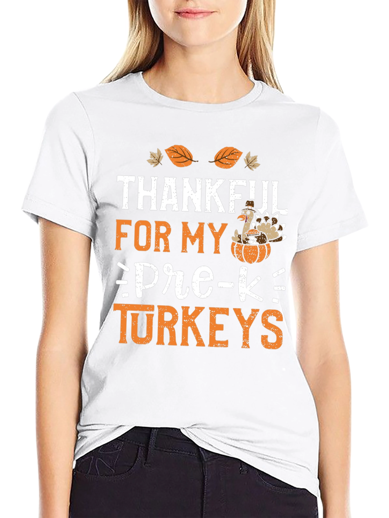 Thankful for My Pre-K Turkeys Thanksgiving T-Shirt