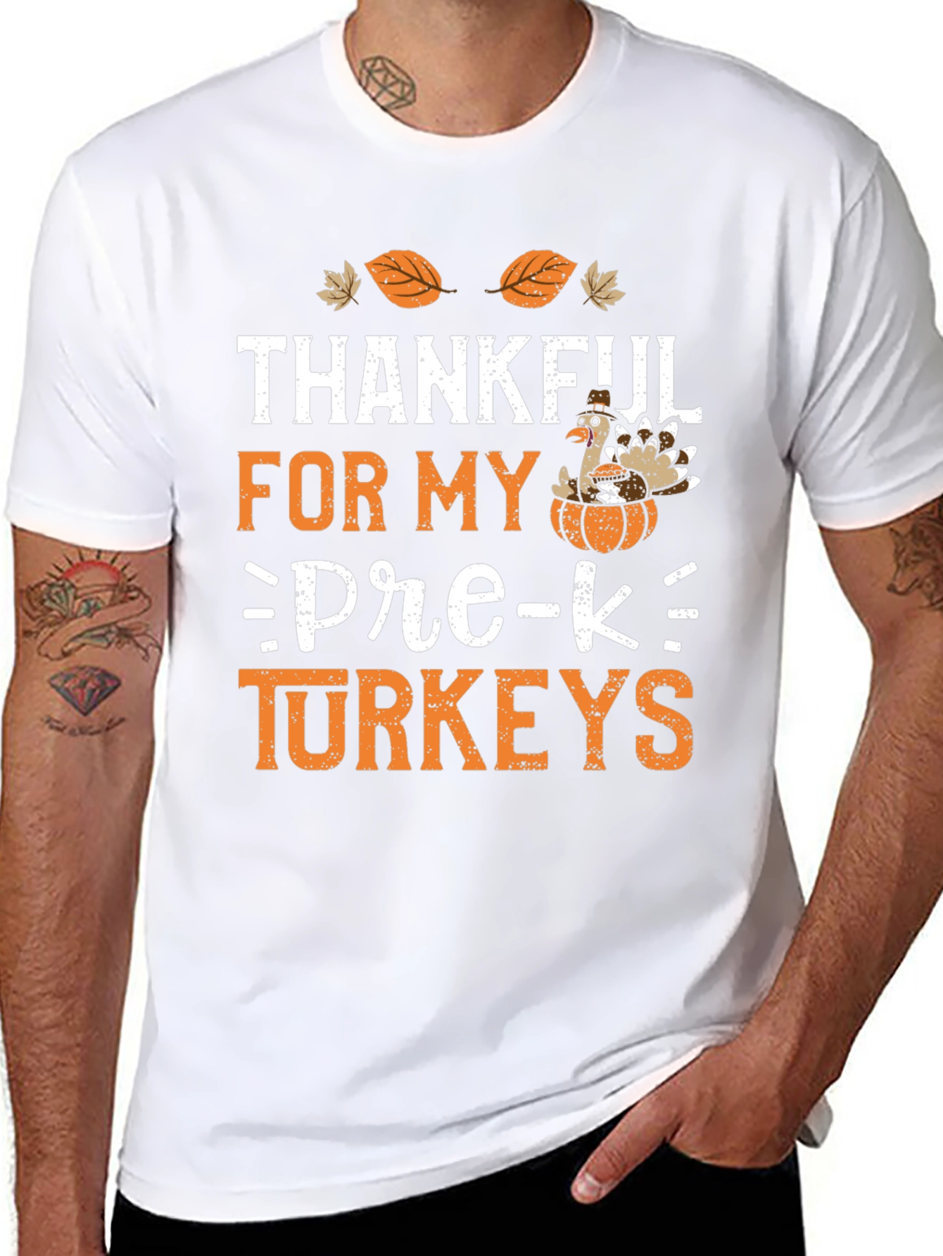 Thankful for My Pre-K Turkeys Thanksgiving T-Shirt