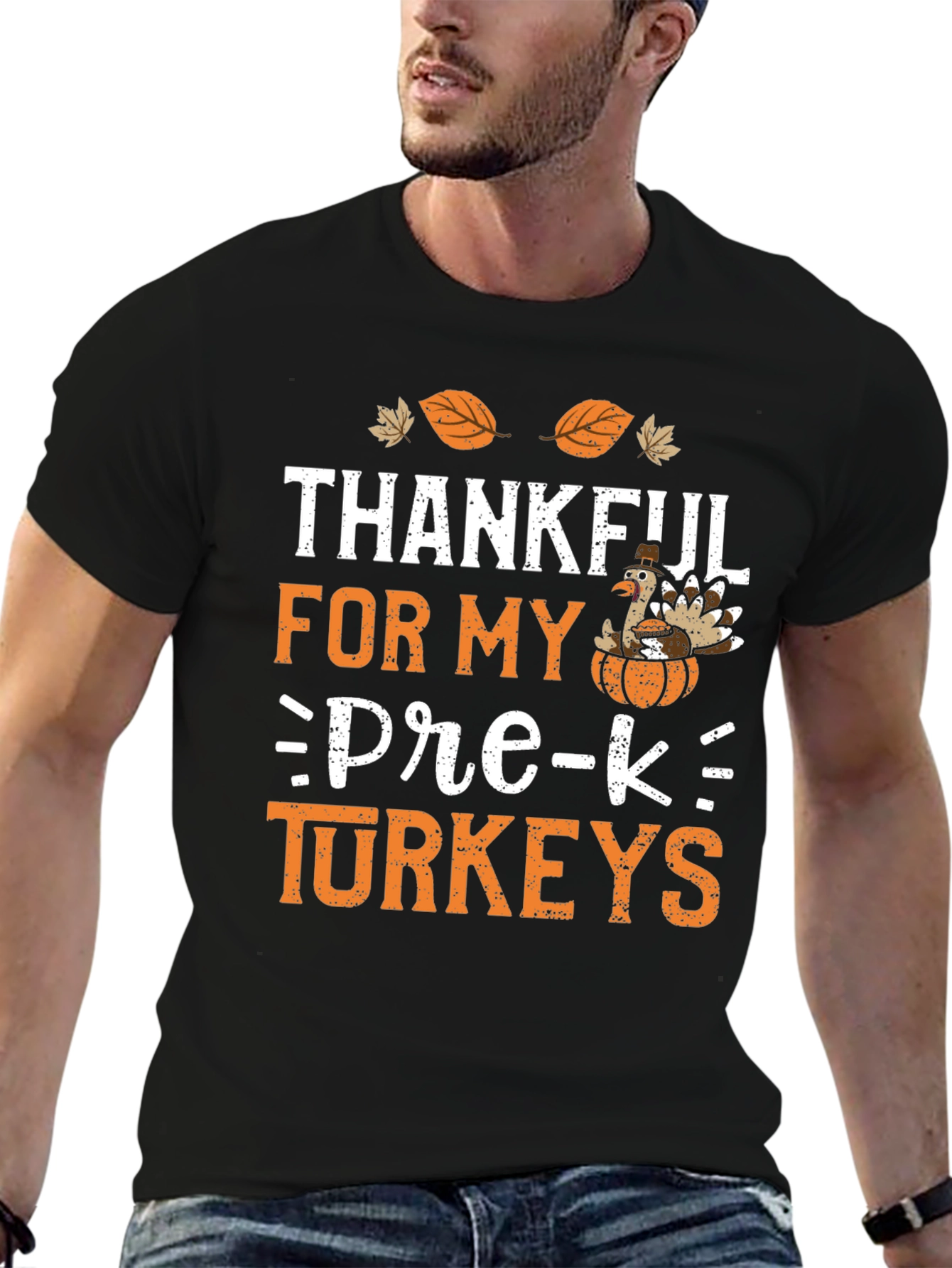 Thankful for My Pre-K Turkeys Thanksgiving T-Shirt