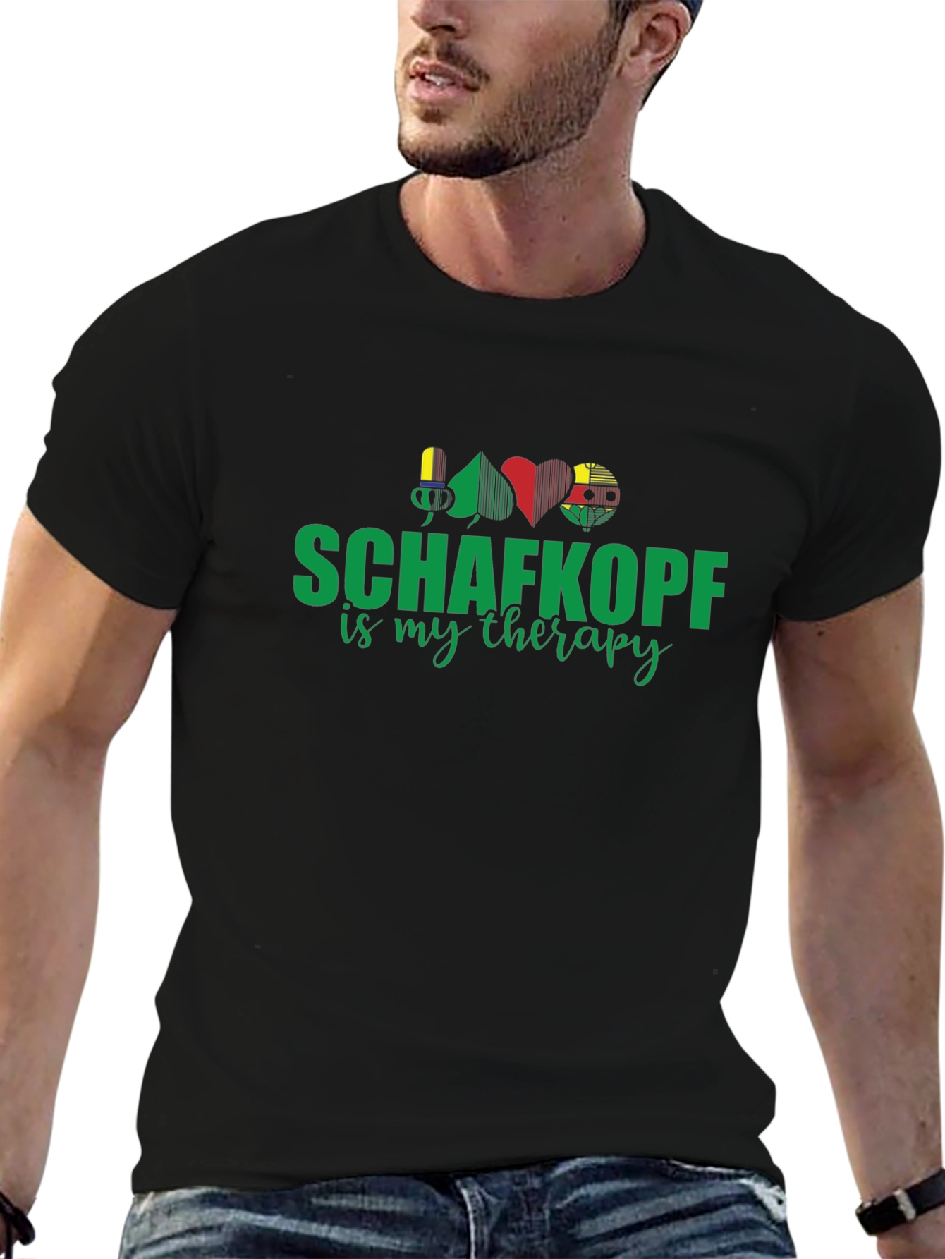 Schaftkopf is My Therapy Graphic T-Shirt
