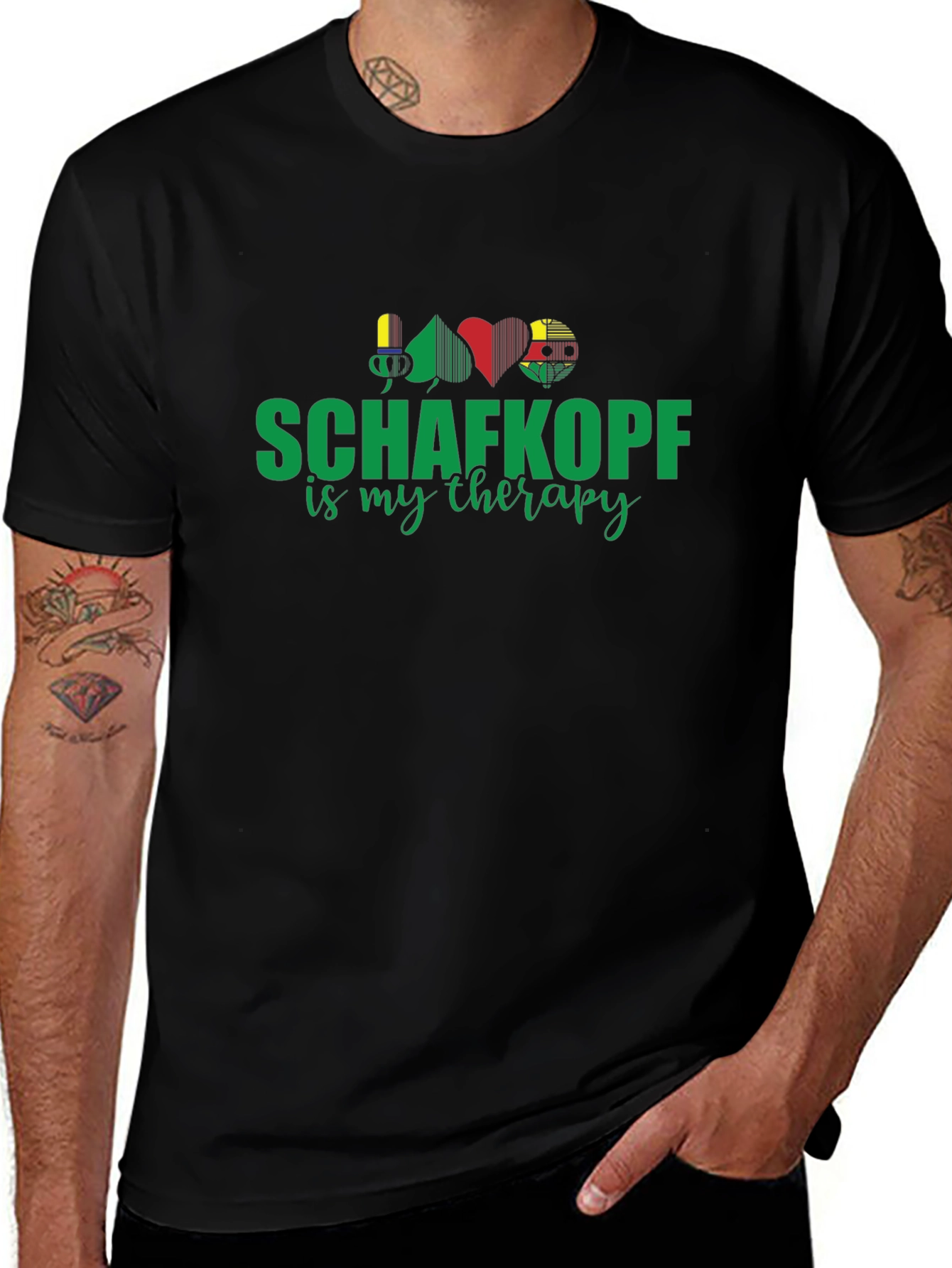 Schaftkopf is My Therapy Graphic T-Shirt