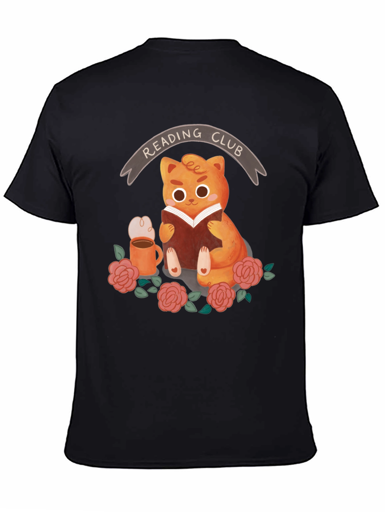 Reading Club Cat T-Shirt
