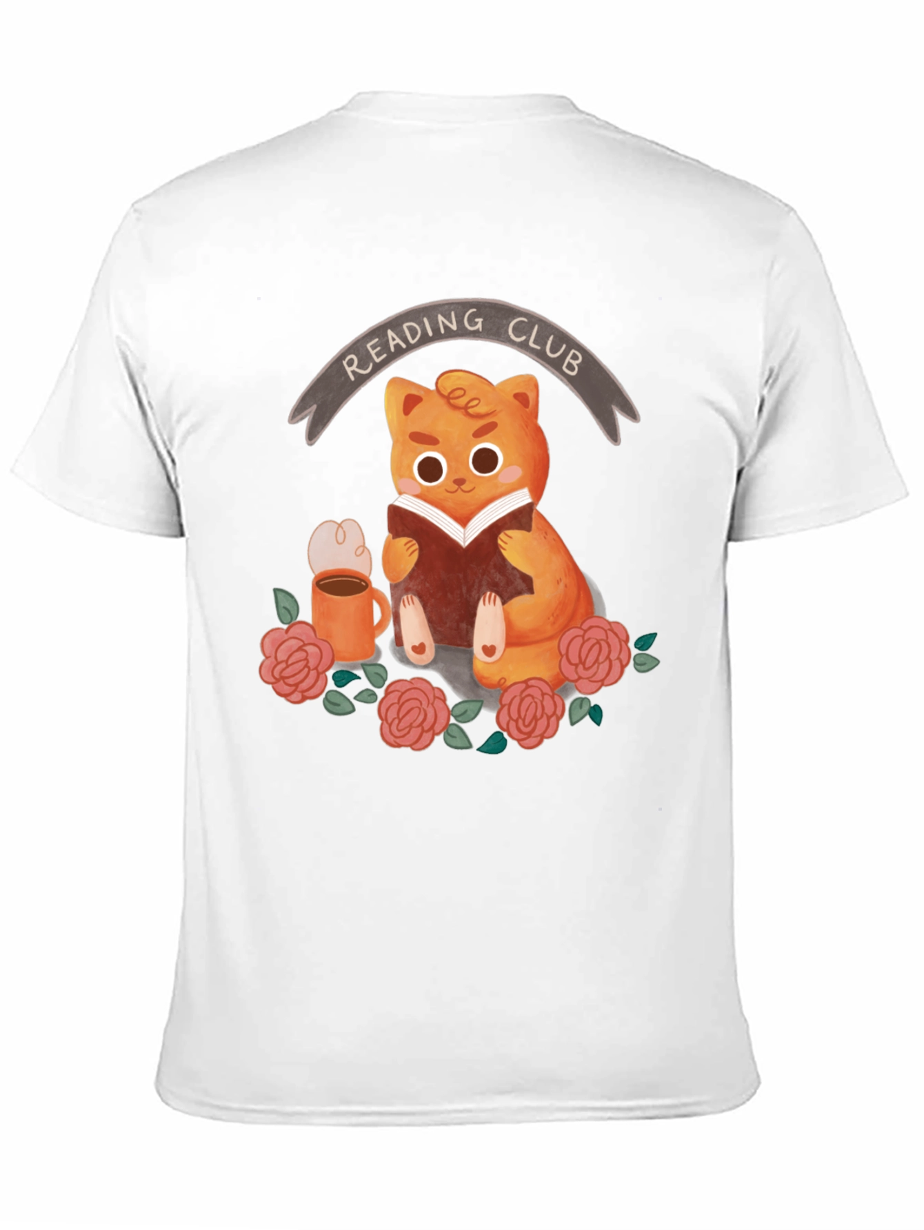 Reading Club Cat T-Shirt