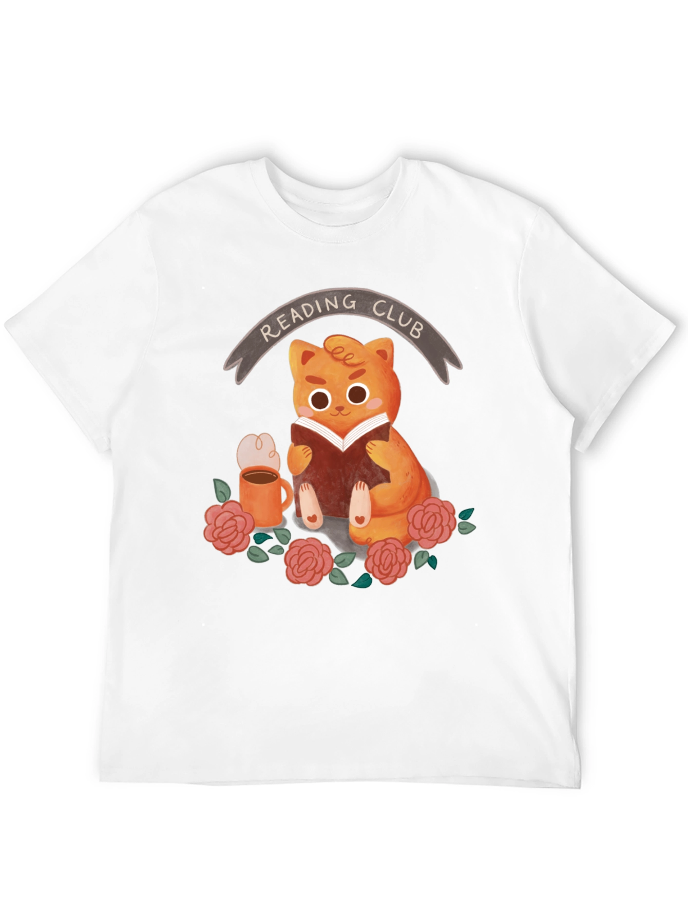 Reading Club Cat T-Shirt