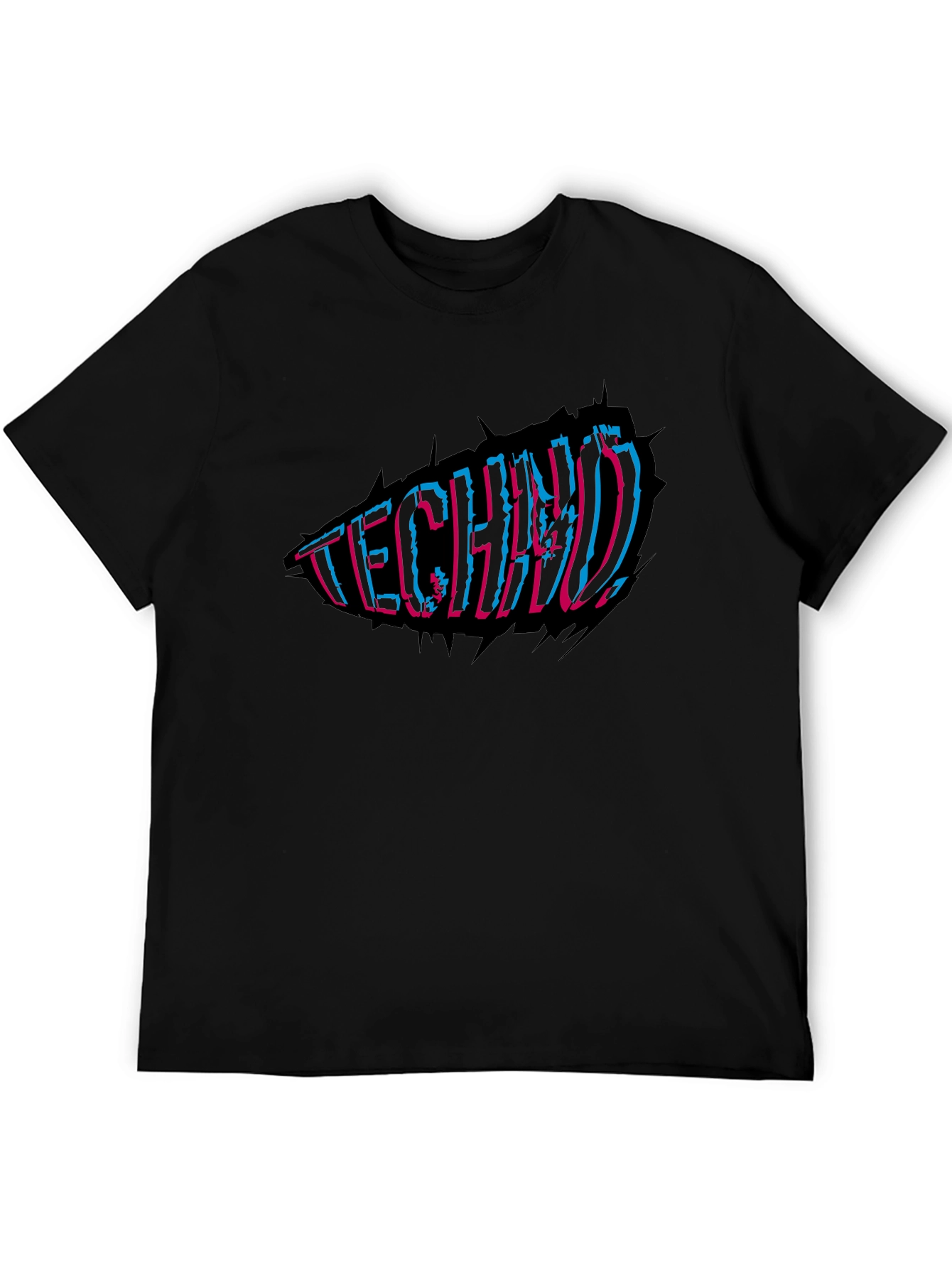 Techno Music Black T-Shirt