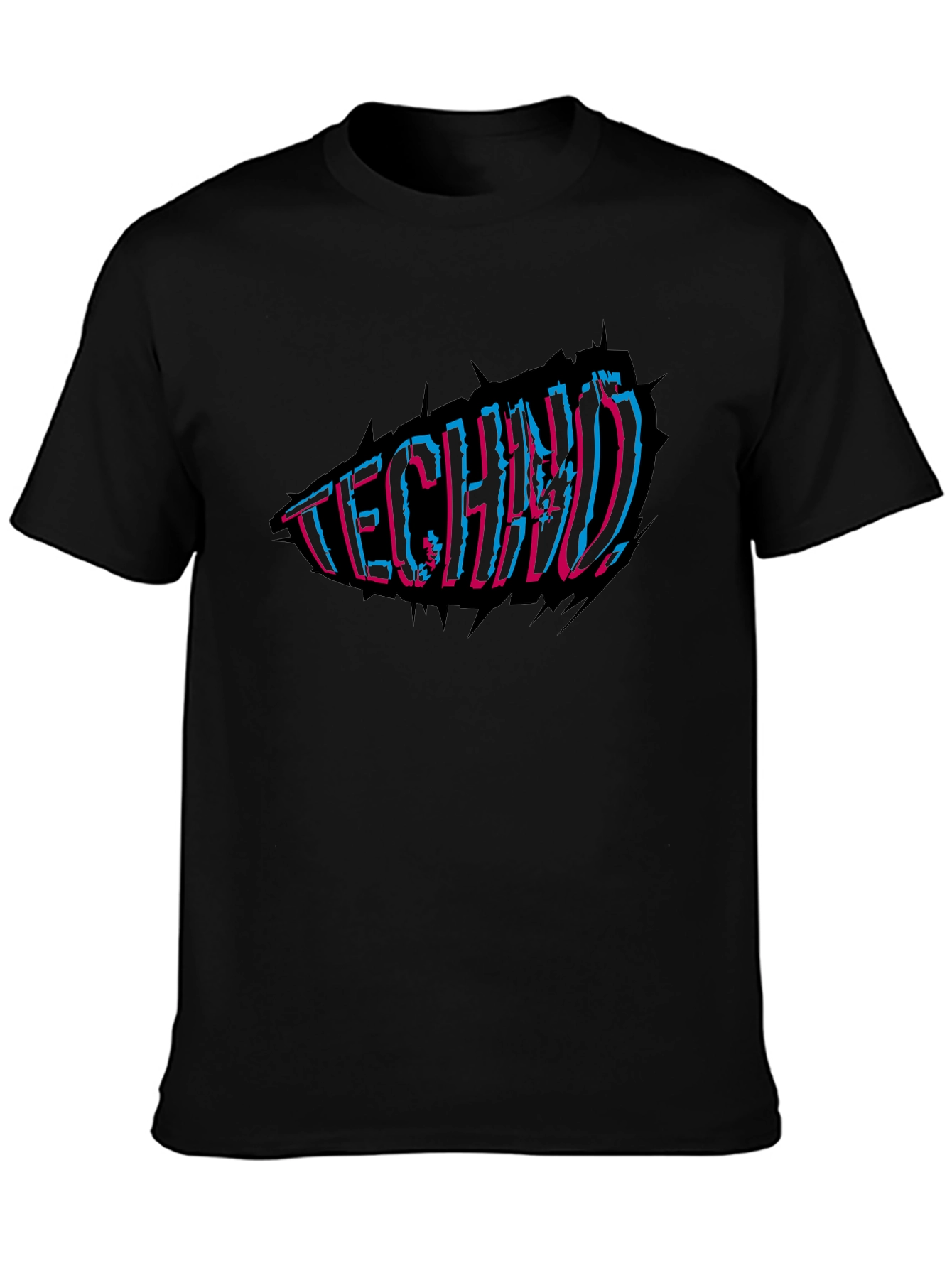 Techno Music Black T-Shirt