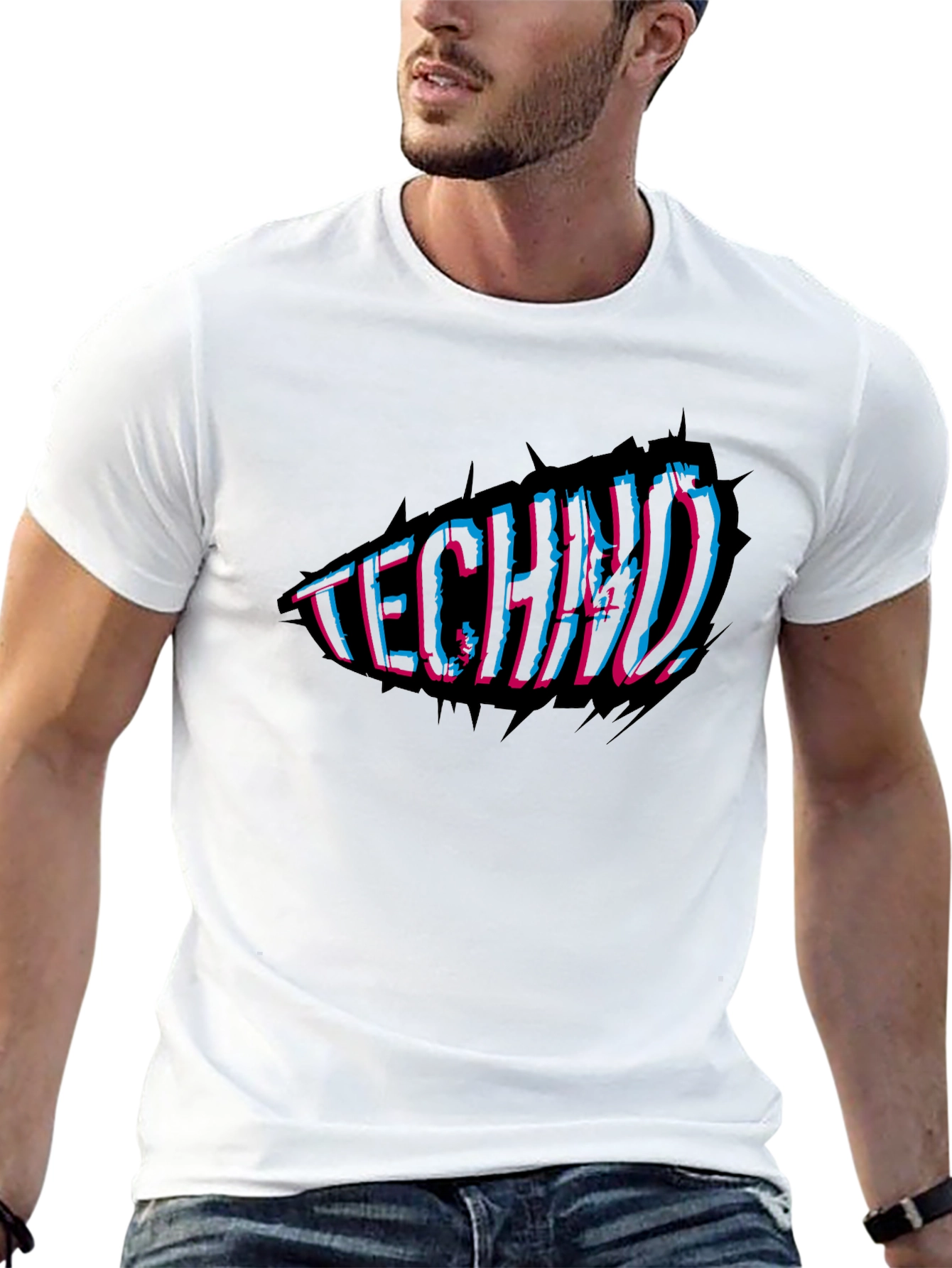 Techno Music Black T-Shirt