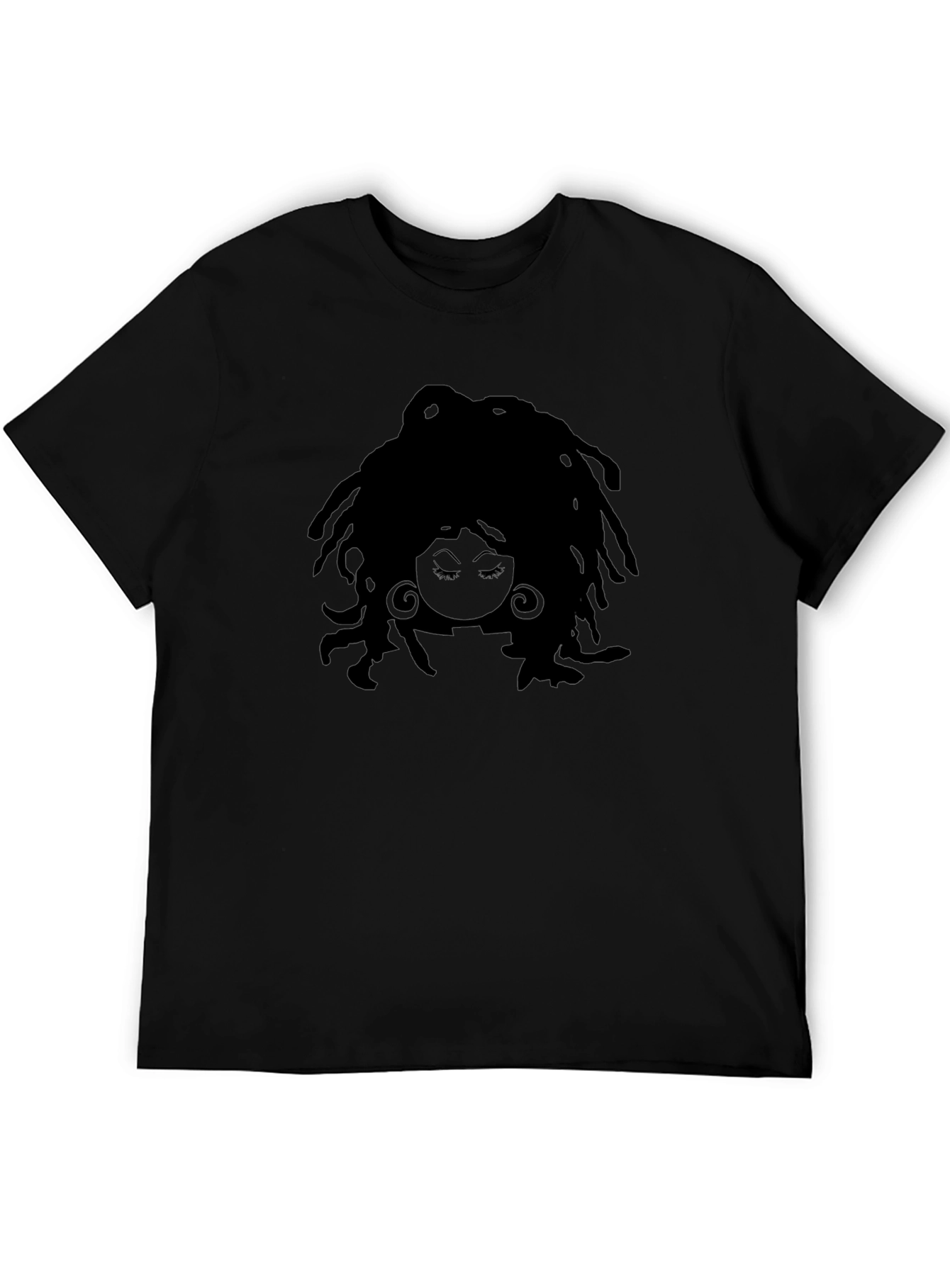 Afro Silhouette Black T-Shirt