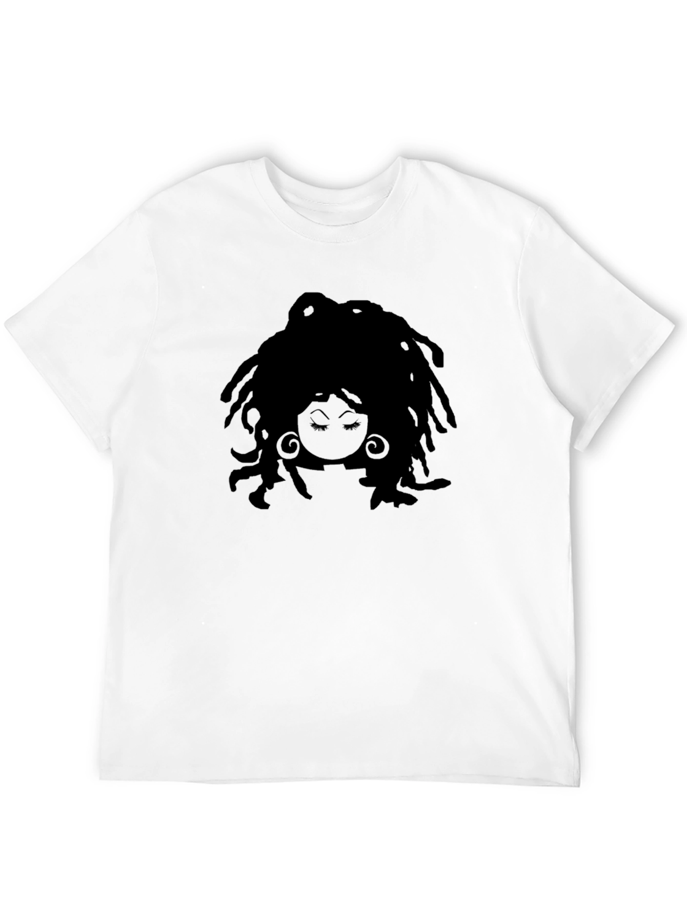 Afro Silhouette Black T-Shirt