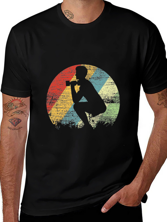 Retro Gym T-Shirt - Vintage Weightlifting Design