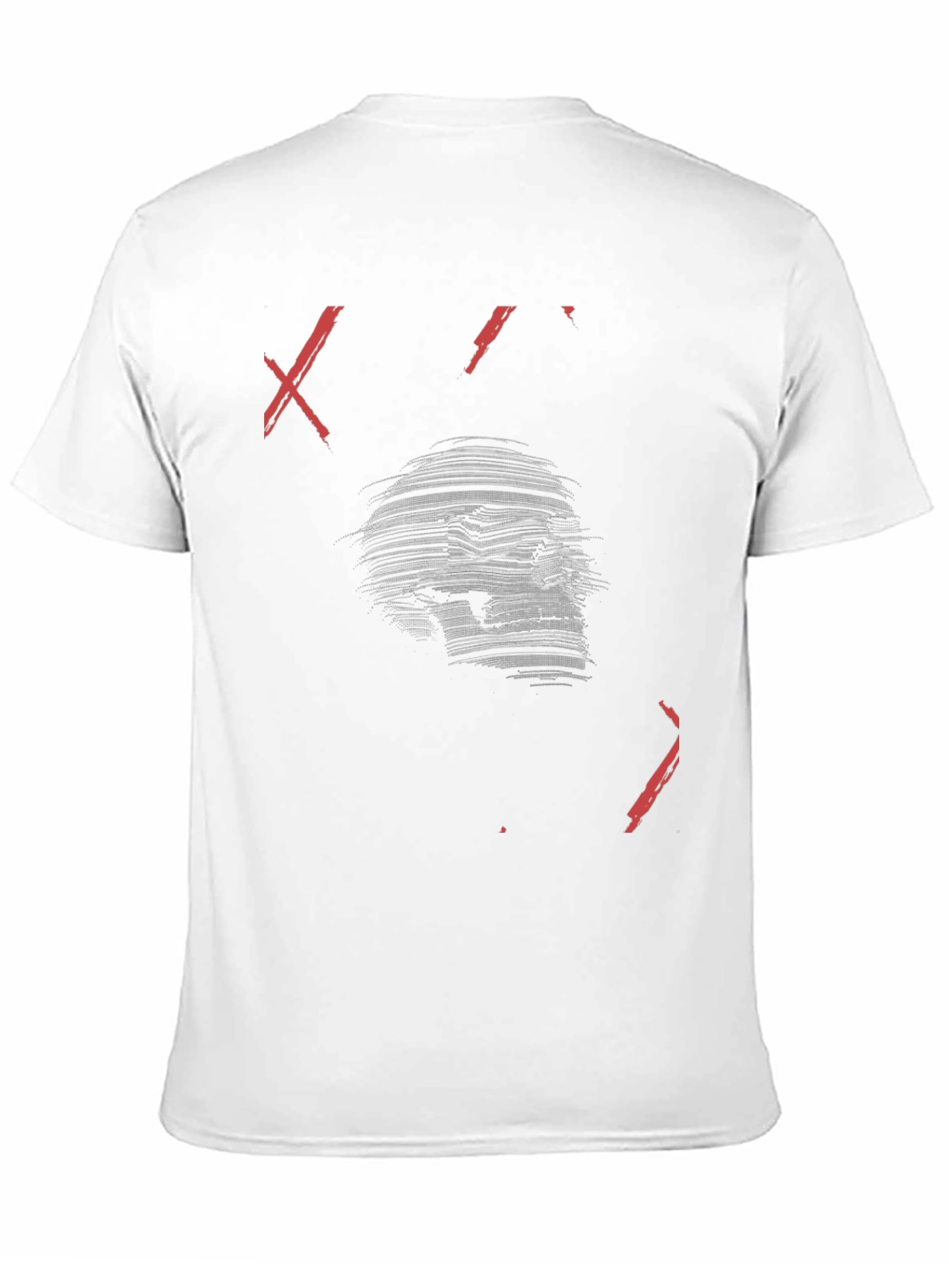 Skull Graphic Print Mens Black T-Shirt