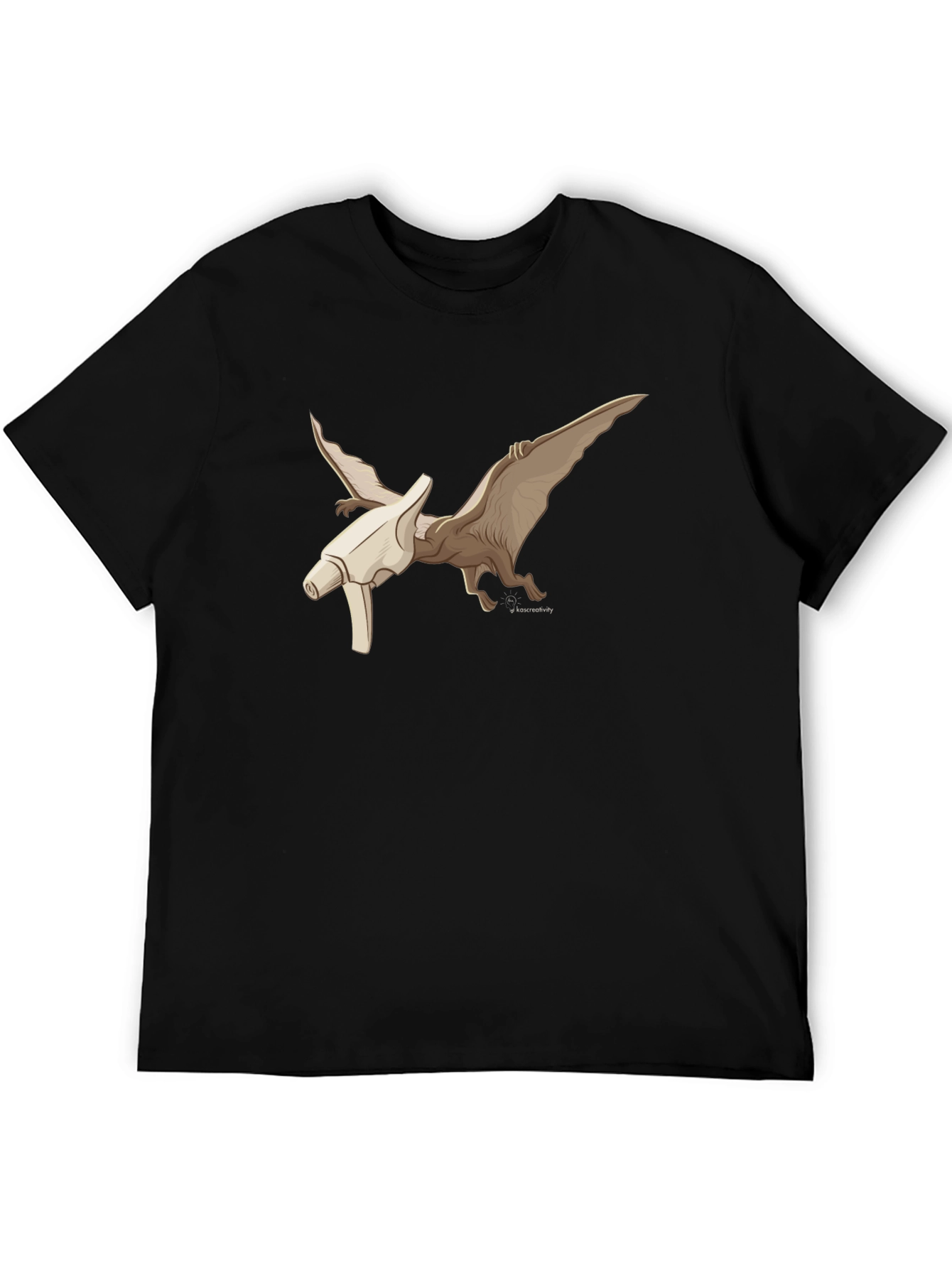 Pterodactyl Bone T-Shirt - Black Graphic Tee