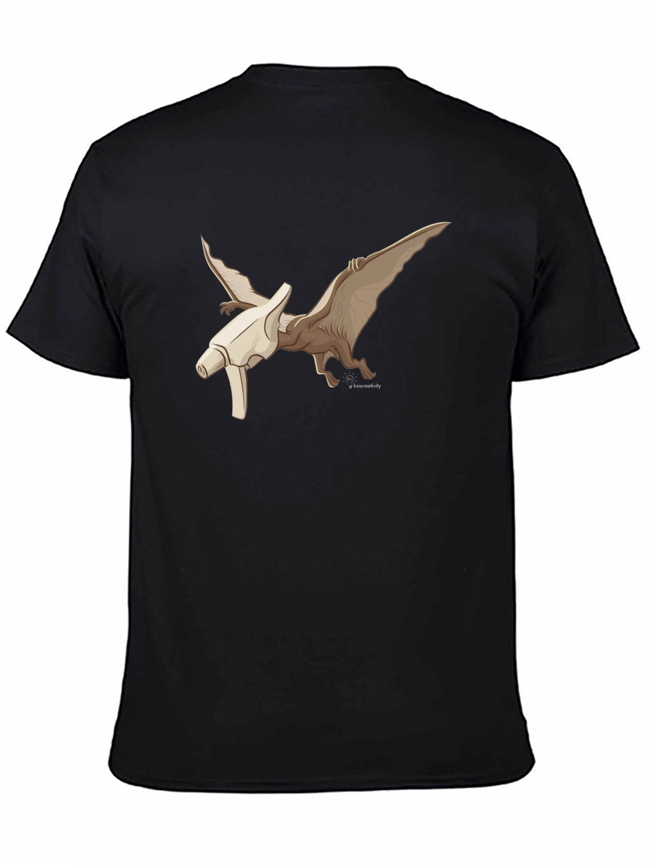 Pterodactyl Bone T-Shirt - Black Graphic Tee
