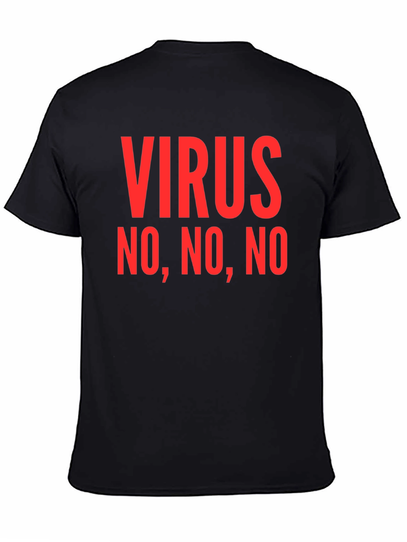 Virus No No No Graphic Tee - Black