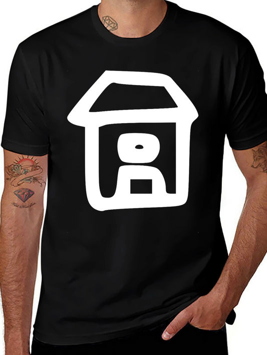 Abstract House Graphic Tee - Stylish Comfort