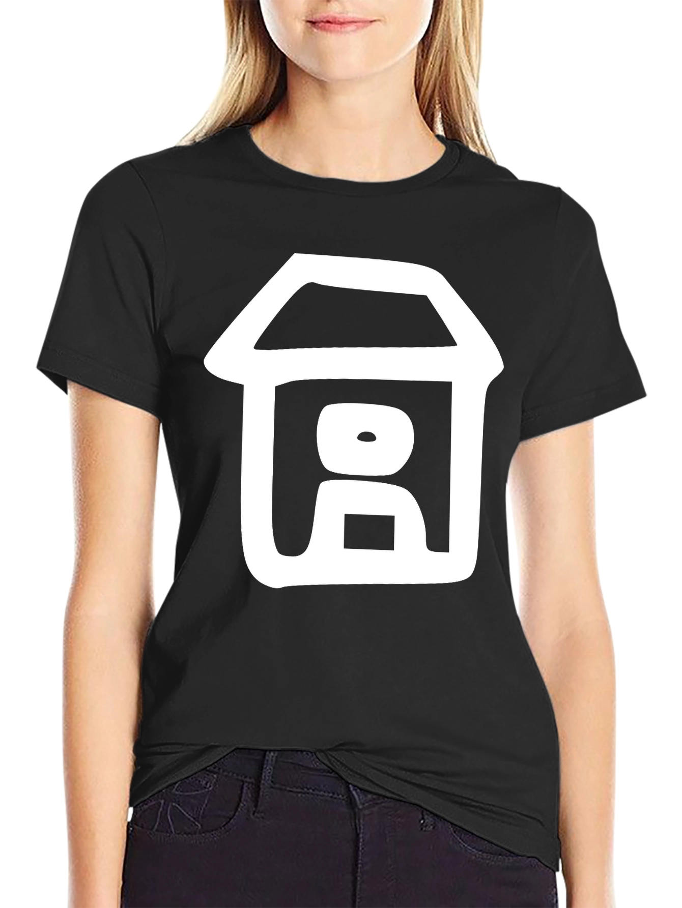 Abstract House Graphic Tee - Stylish Comfort