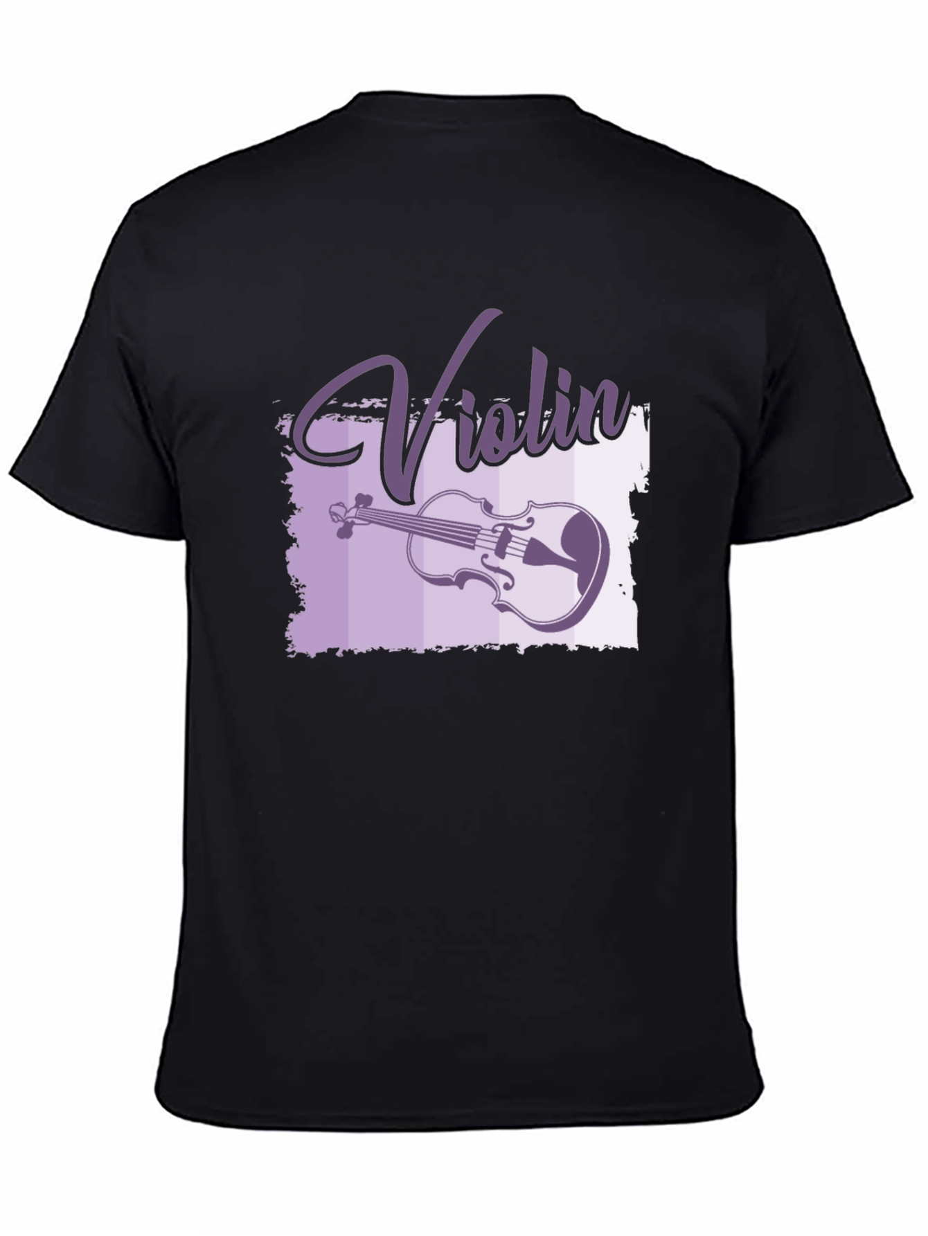 Violin Graphic Black T-Shirt