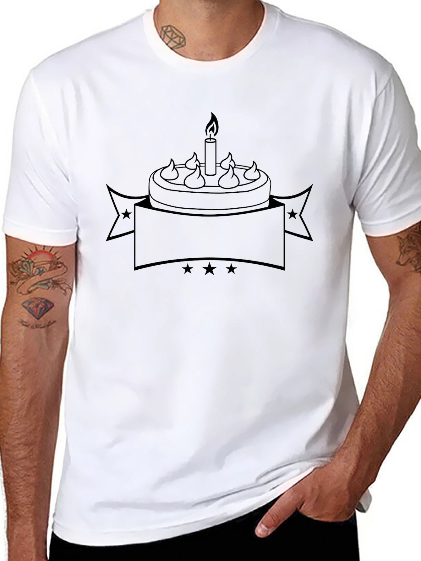 Birthday Cake Graphic Tee - Celebrate in Style!