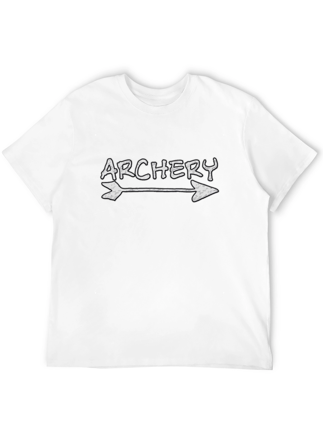 Archery Arrow Graphic Tee - Black Cotton T-Shirt