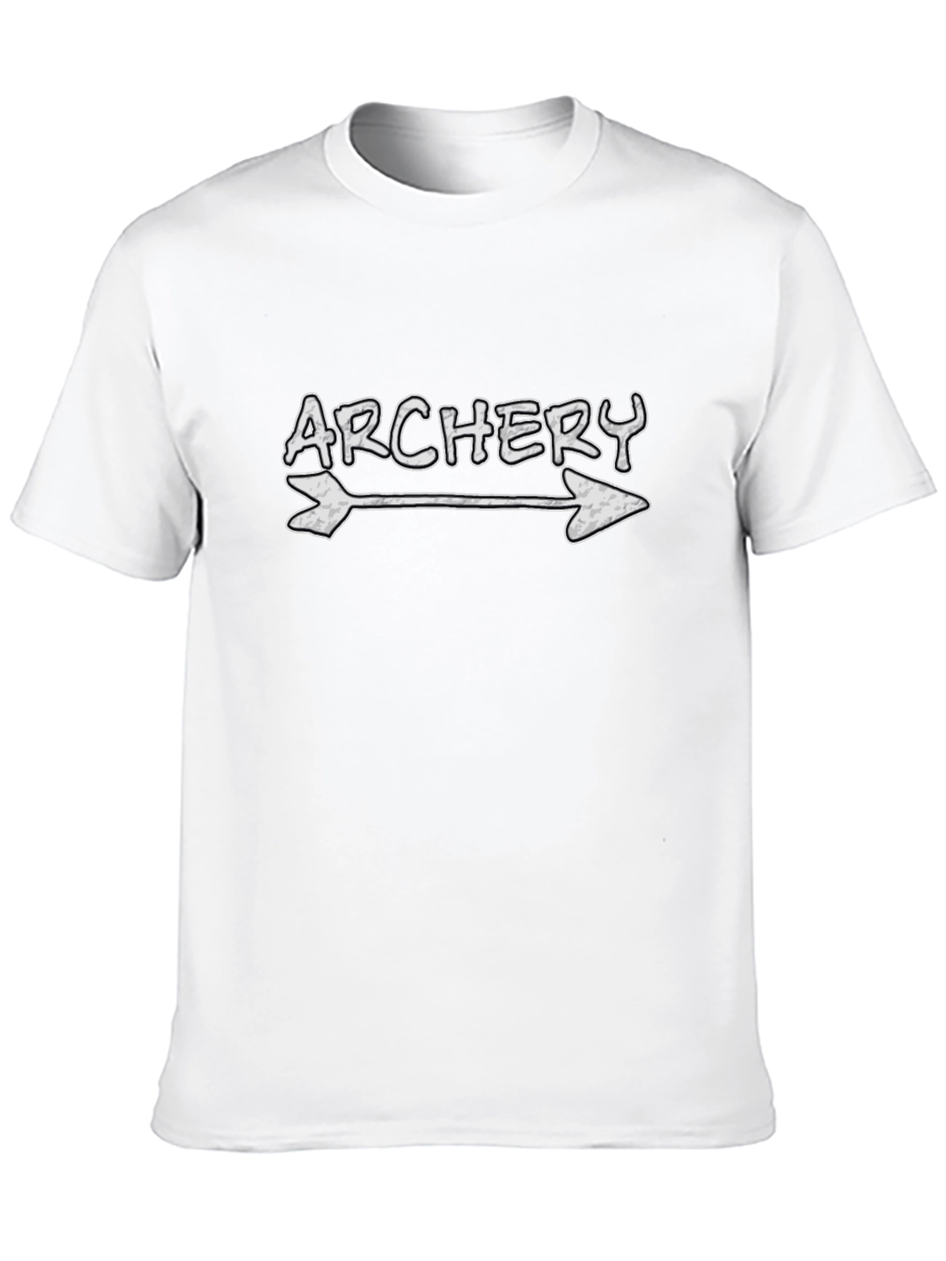 Archery Arrow Graphic Tee - Black Cotton T-Shirt