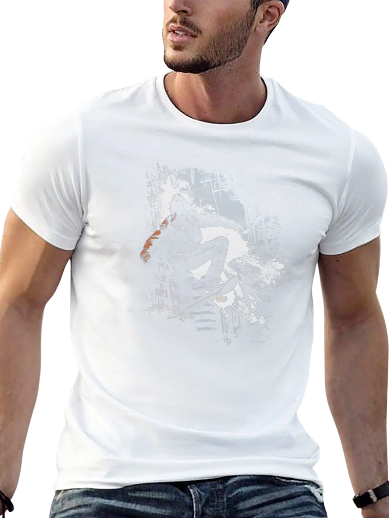 Skateboarder Graphic Tee - Urban Style
