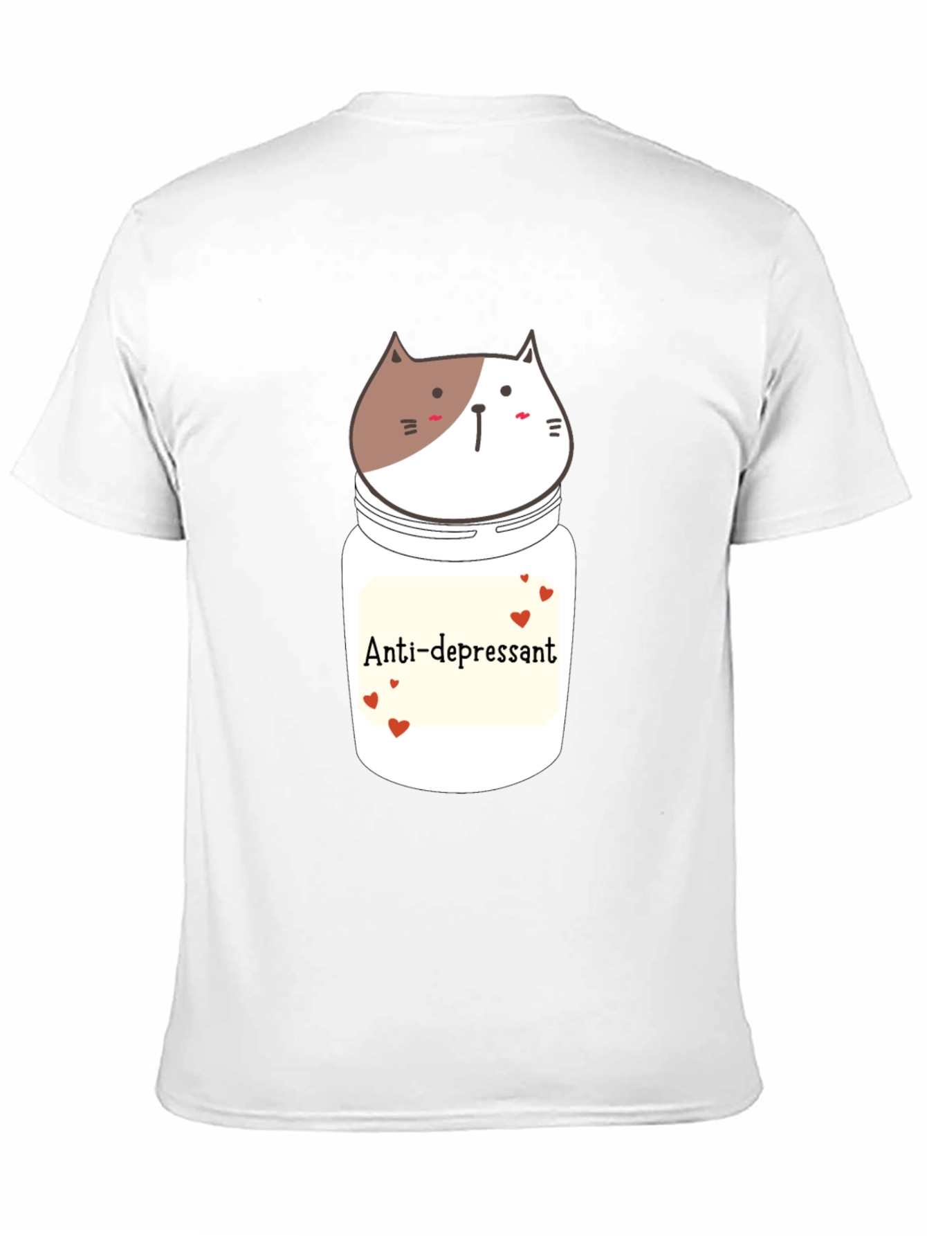 Anti-depressant Cat Jar Graphic T-Shirt
