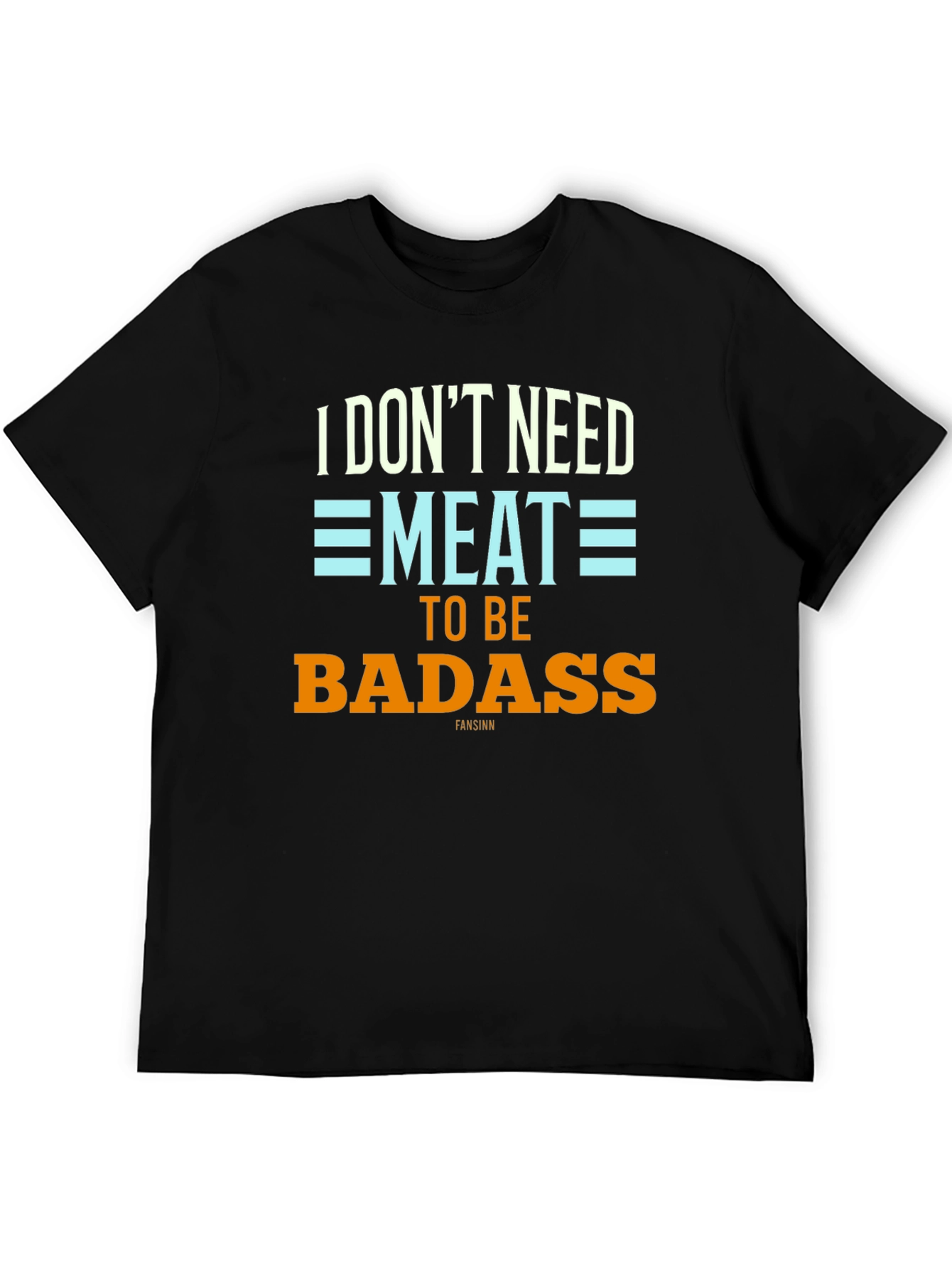 Vegan Badass Graphic Tee - Black T-Shirt