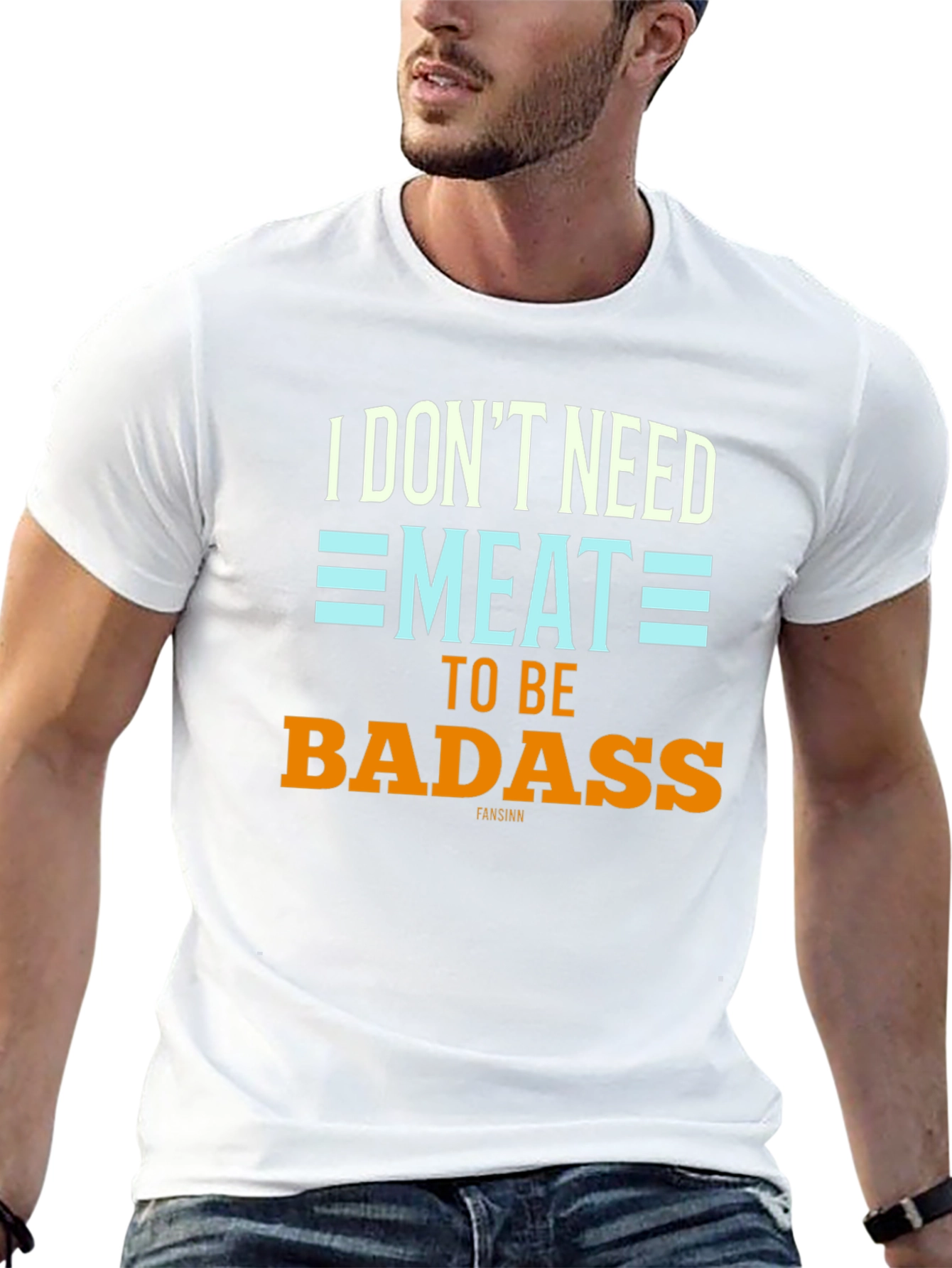 Vegan Badass Graphic Tee - Black T-Shirt