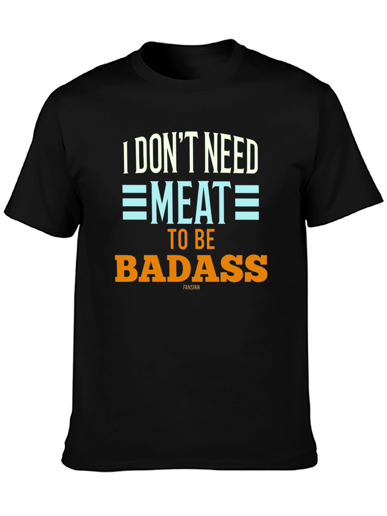 Vegan Badass Graphic Tee - Black T-Shirt