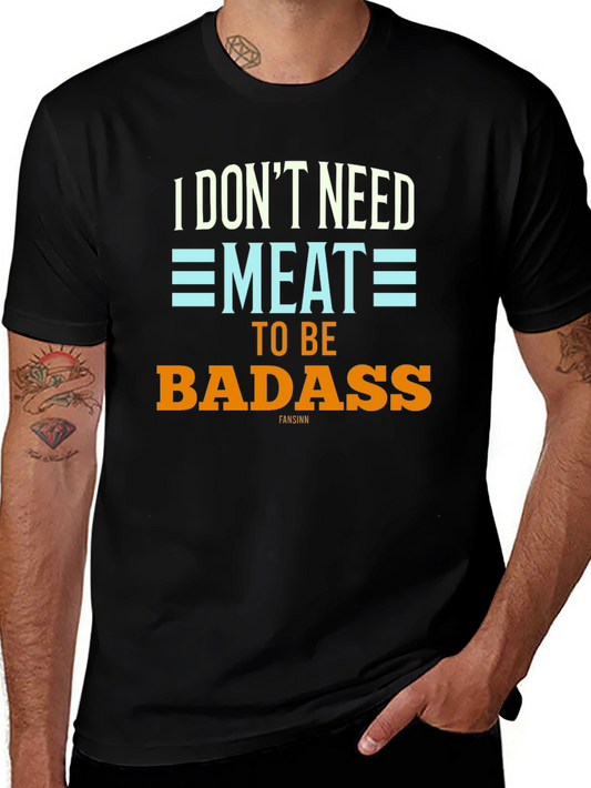 Vegan Badass Graphic Tee - Black T-Shirt