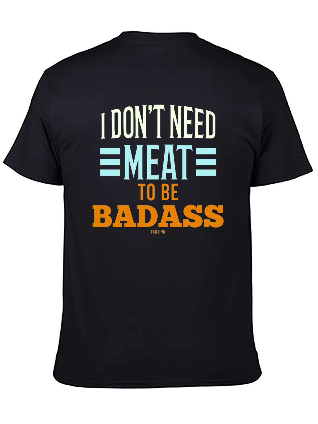 Vegan Badass Graphic Tee - Black T-Shirt