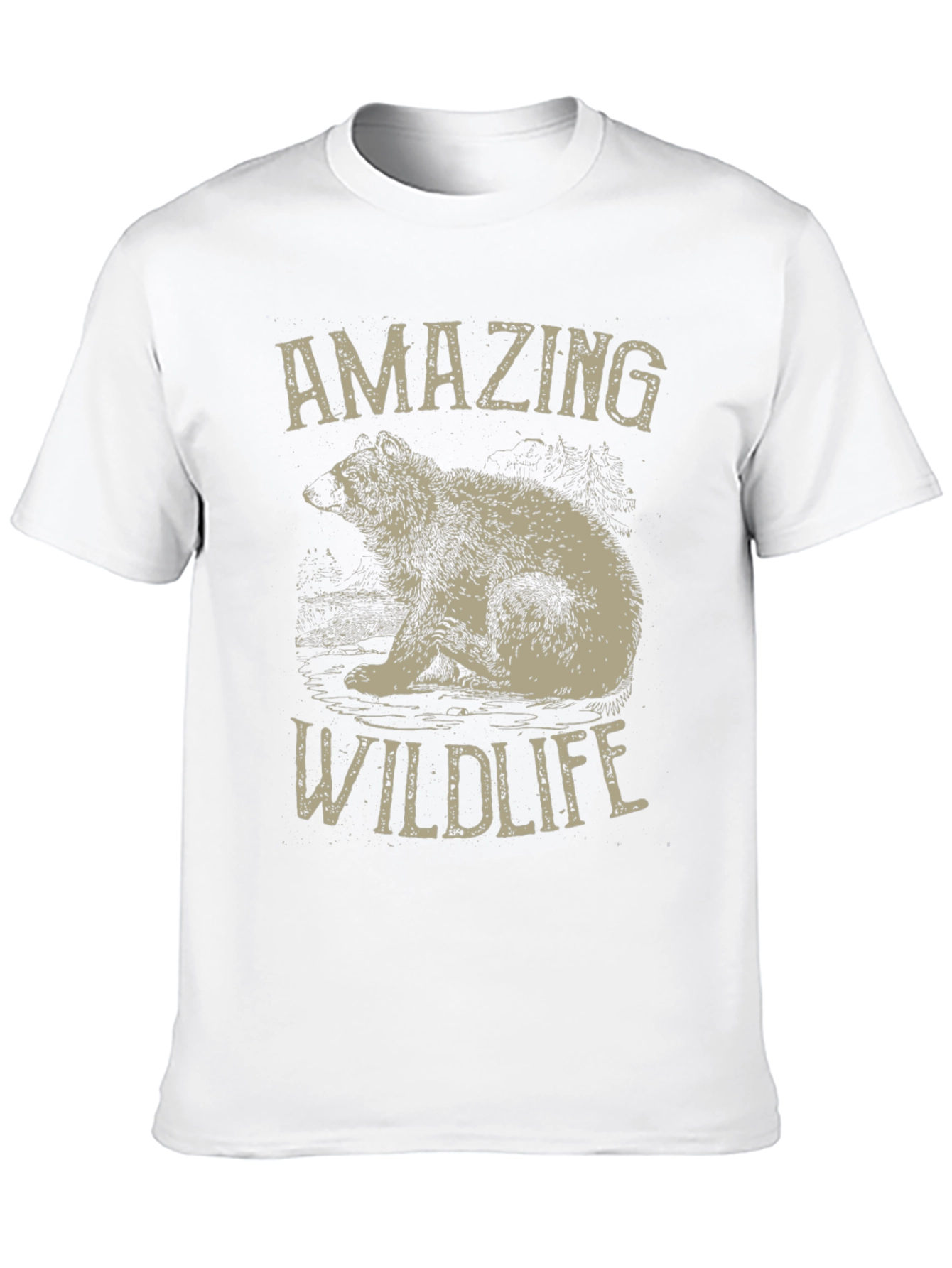 Amazing Wildlife Bear Graphic Tee