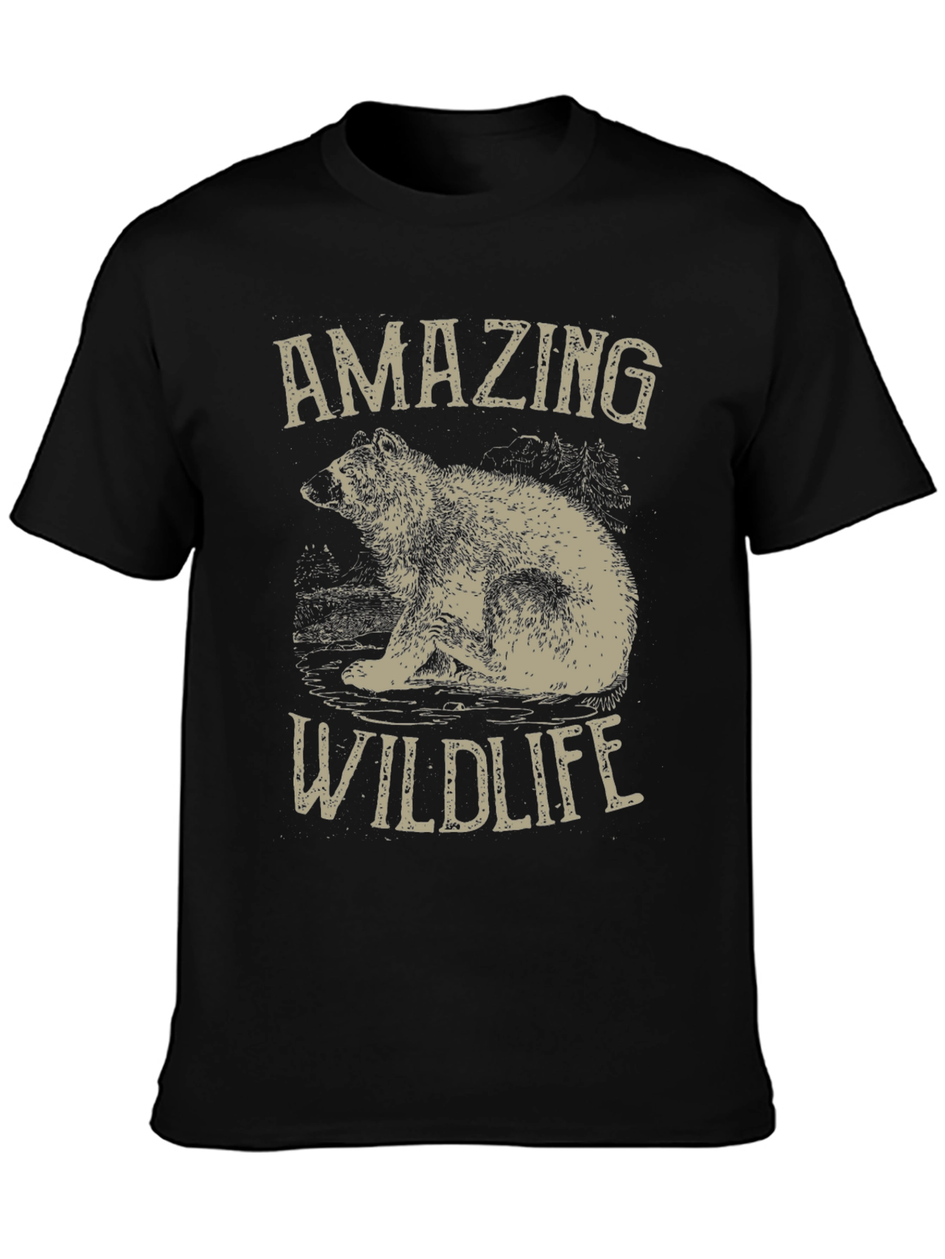Amazing Wildlife Bear Graphic Tee
