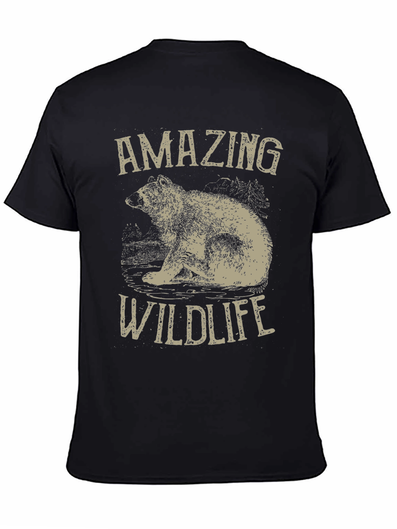 Amazing Wildlife Bear Graphic Tee