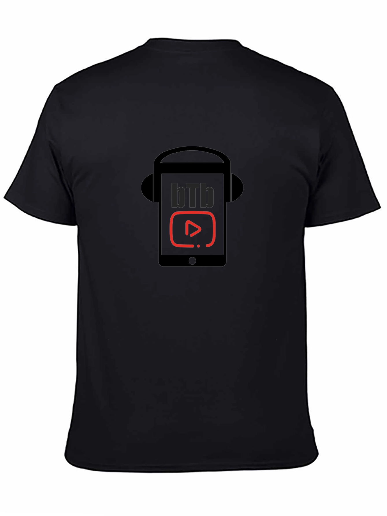 Black bTb Headphone Graphic Tee