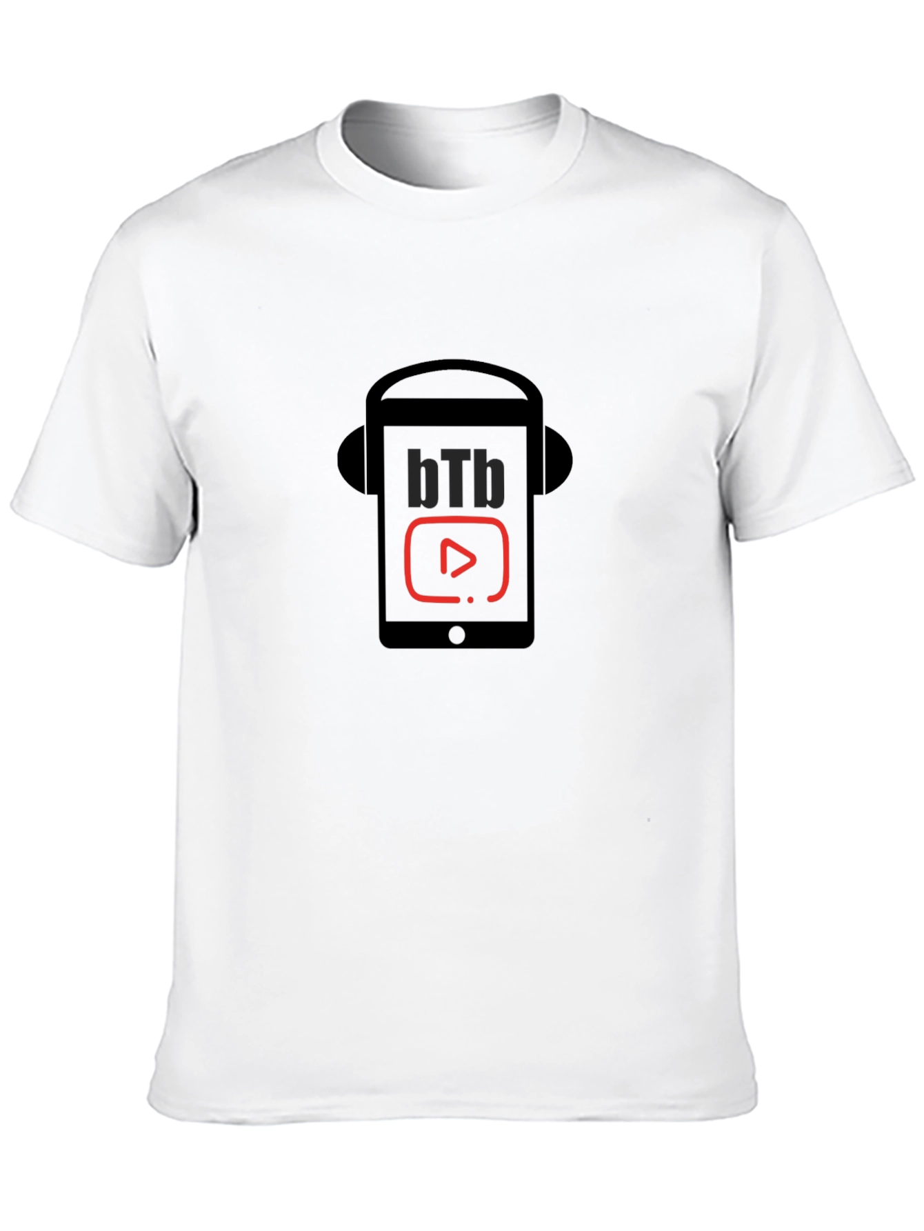 Black bTb Headphone Graphic Tee