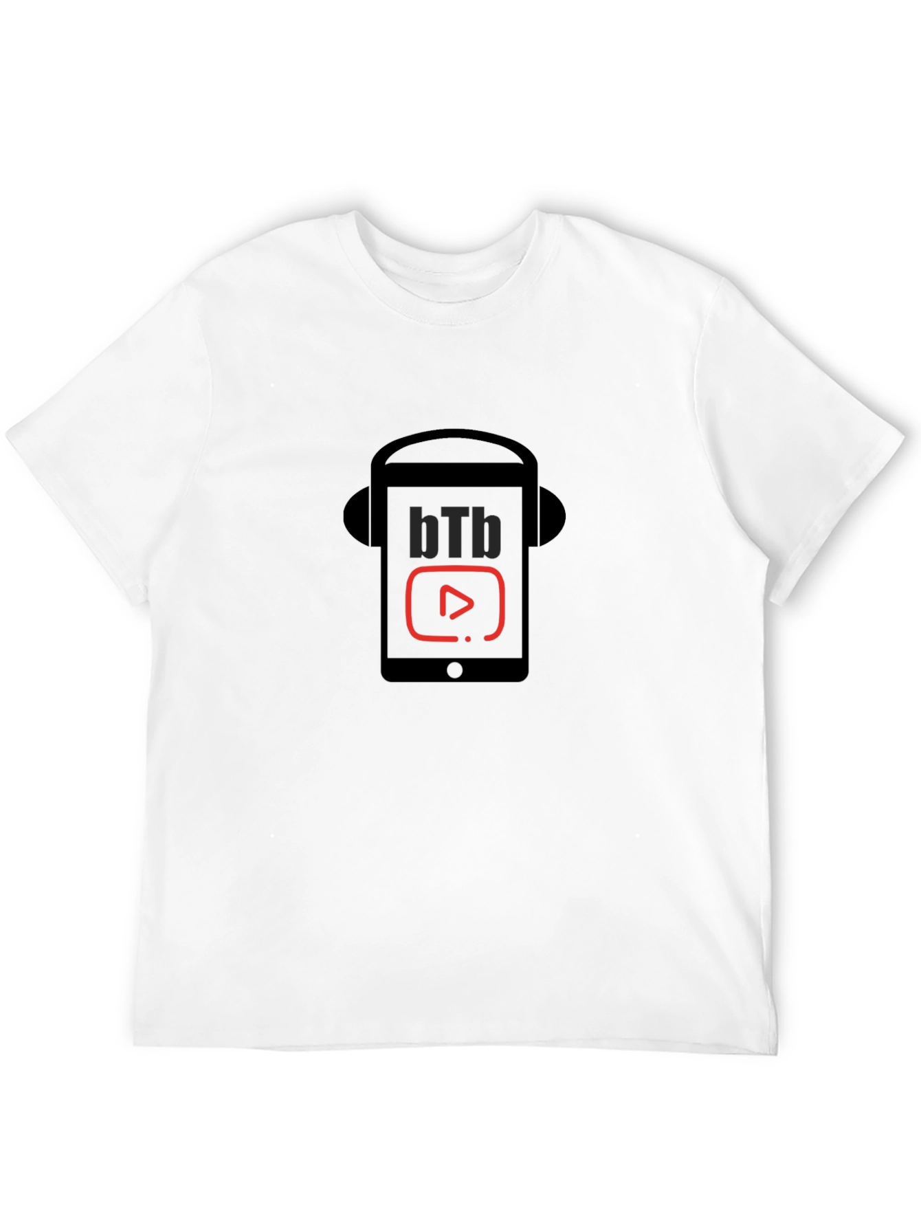 Black bTb Headphone Graphic Tee