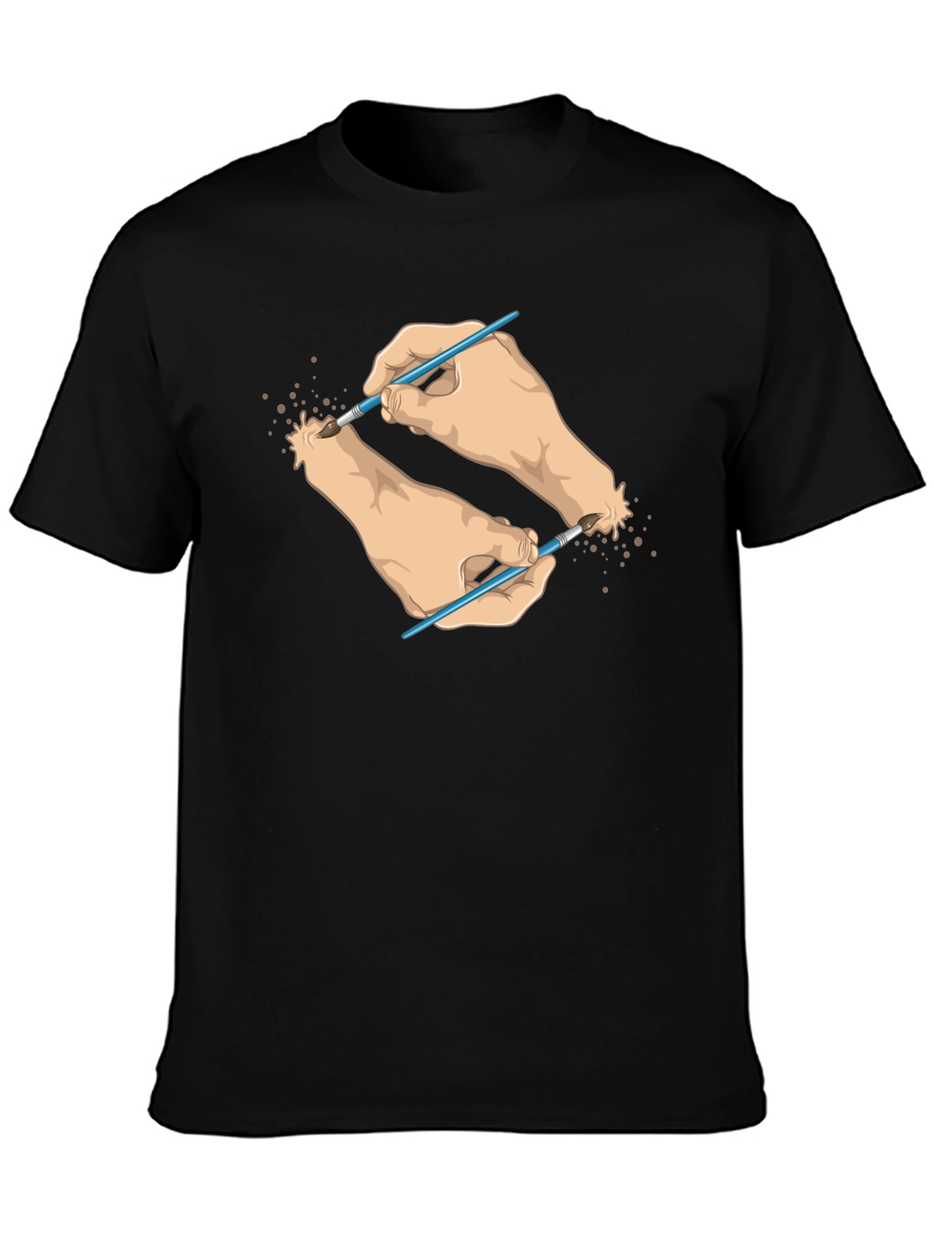 Artistic Hands T-Shirt - Unique Design