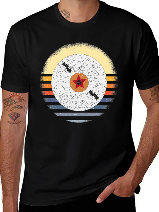 Retro Sunset Vinyl Record Graphic Tee