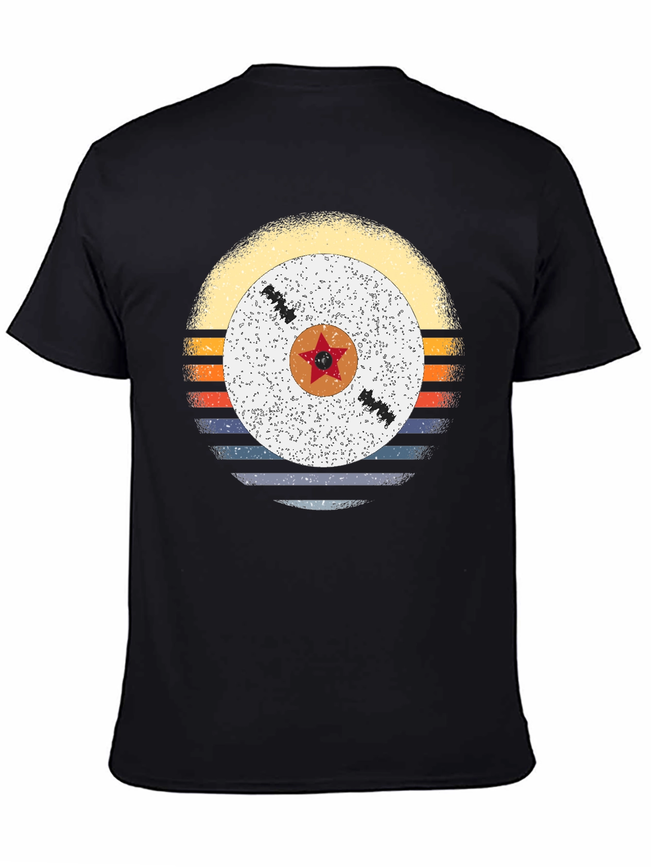 Retro Sunset Vinyl Record Graphic Tee