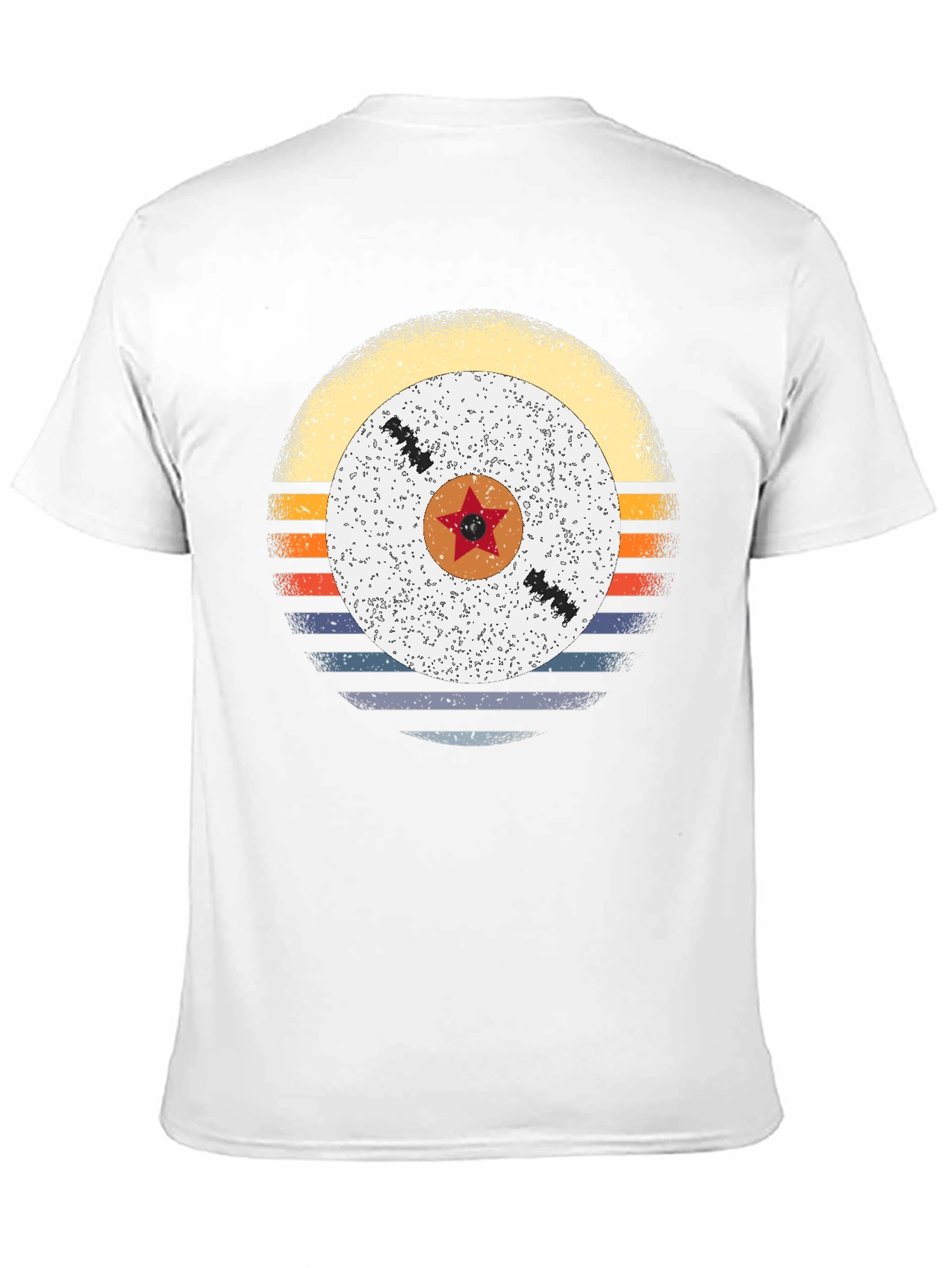 Retro Sunset Vinyl Record Graphic Tee