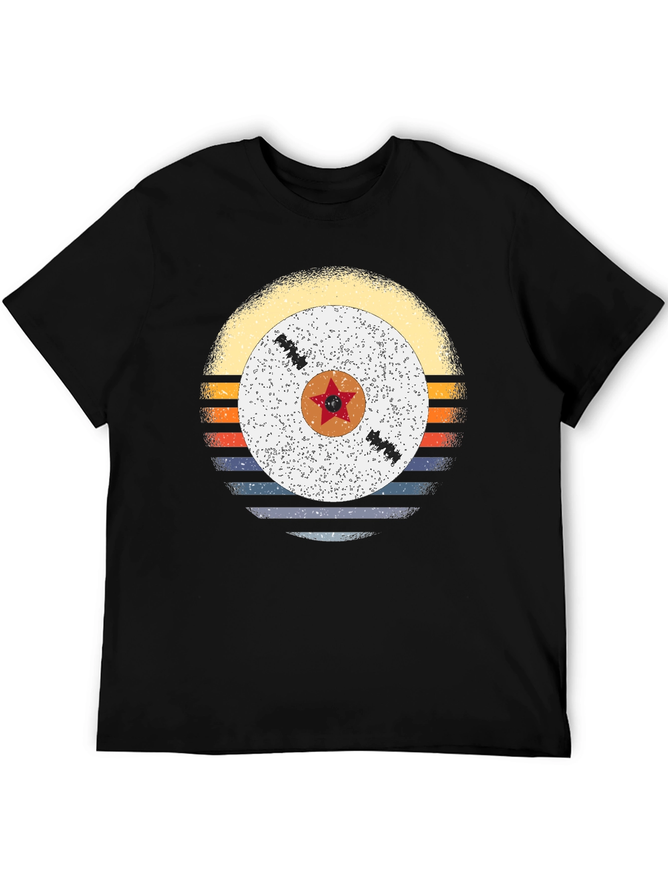 Retro Sunset Vinyl Record Graphic Tee