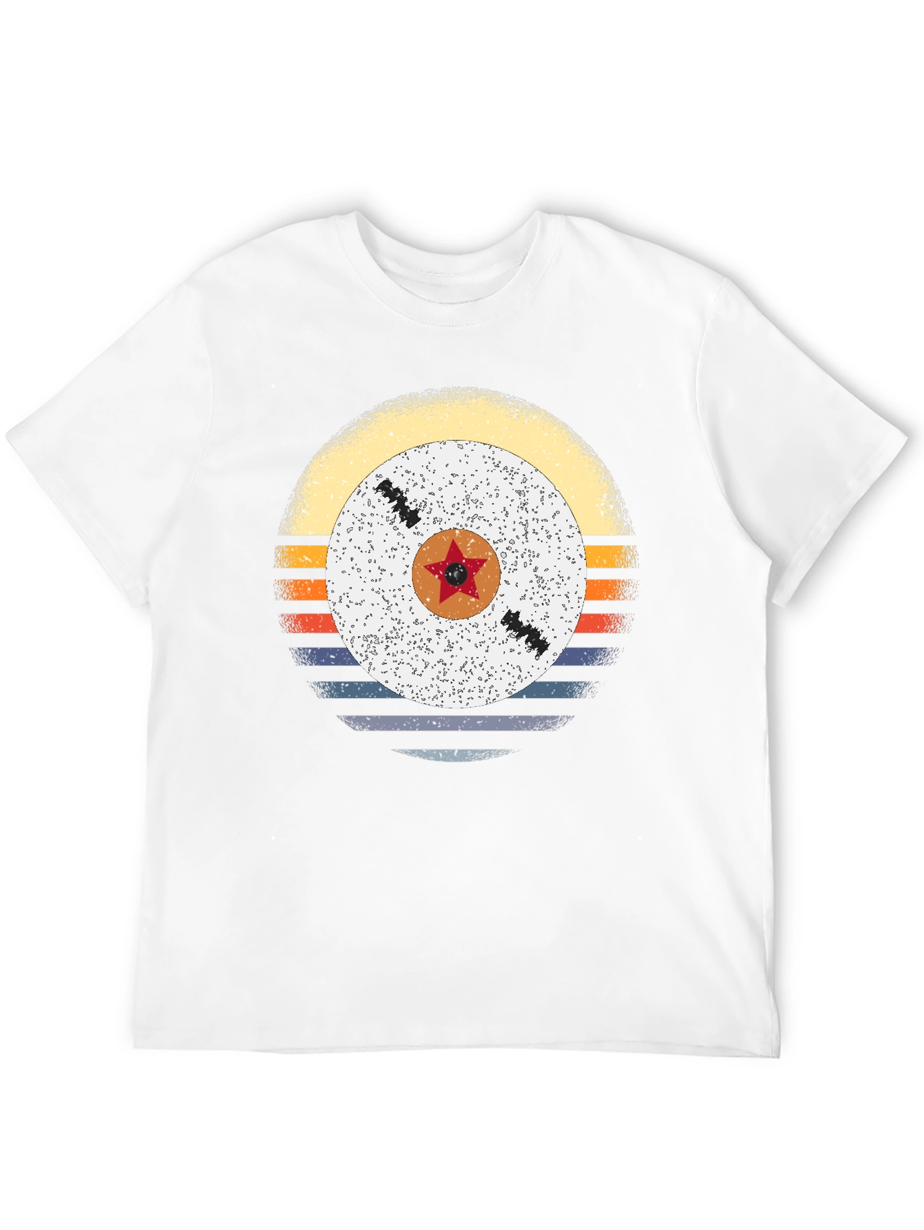 Retro Sunset Vinyl Record Graphic Tee