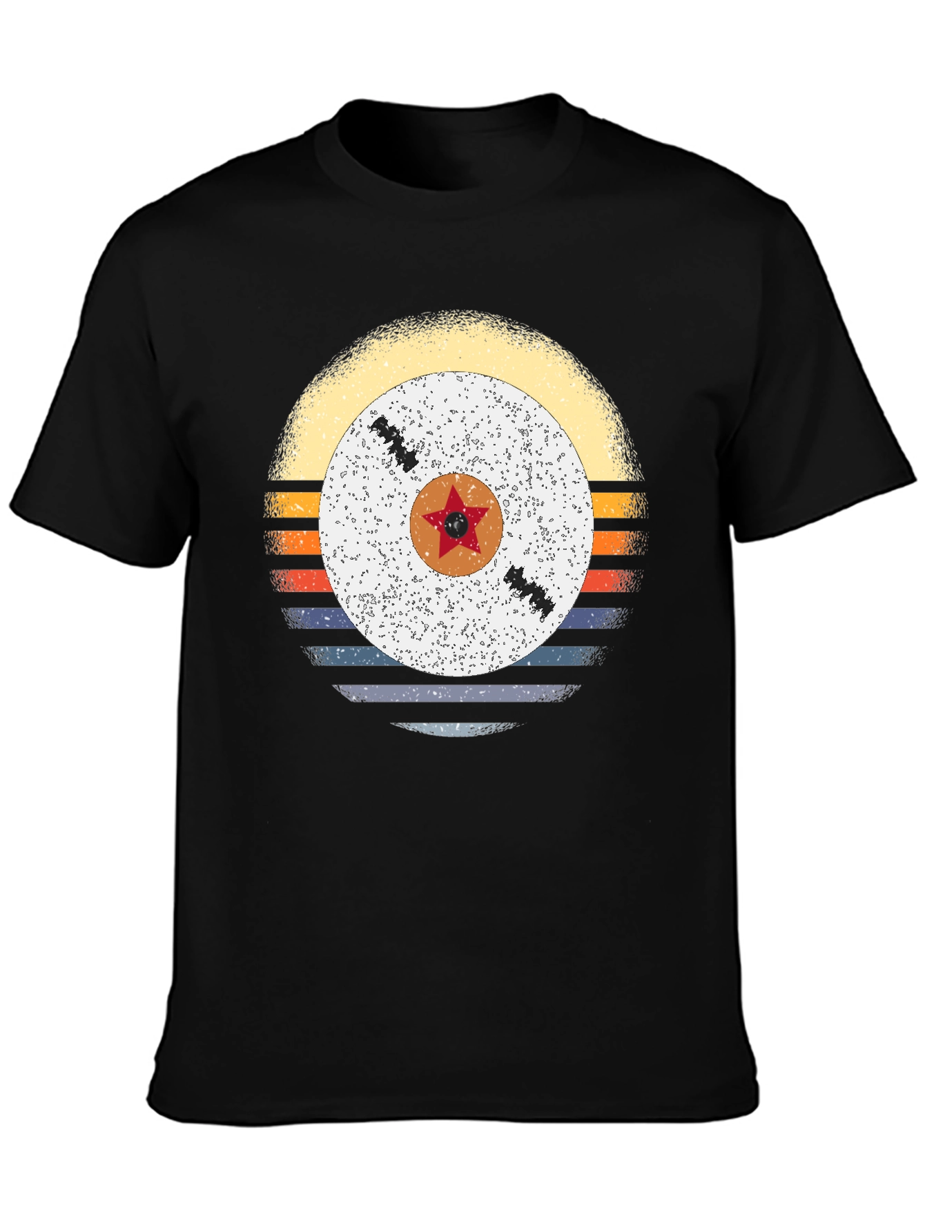 Retro Sunset Vinyl Record Graphic Tee