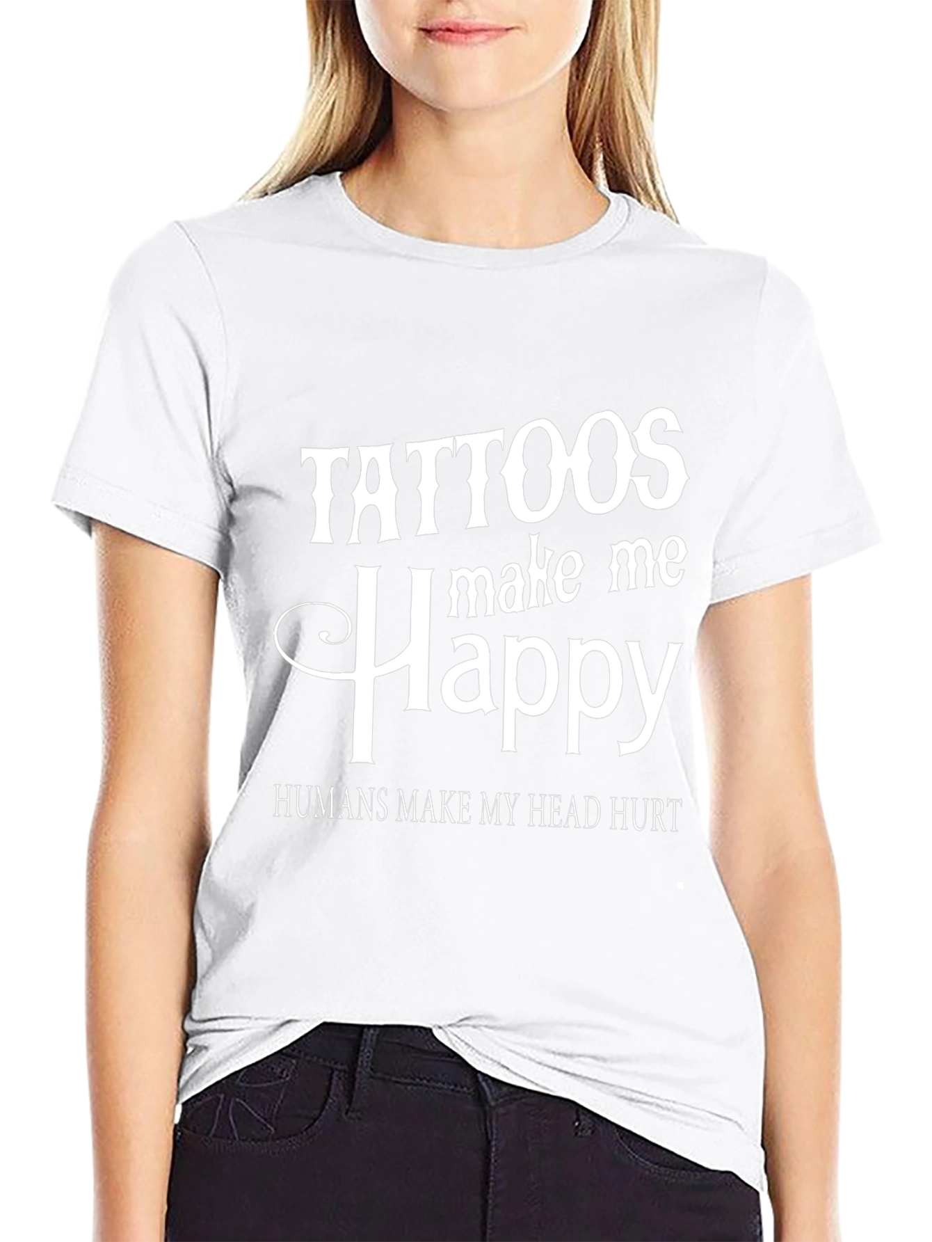 Tattoos Make Me Happy Graphic Tee