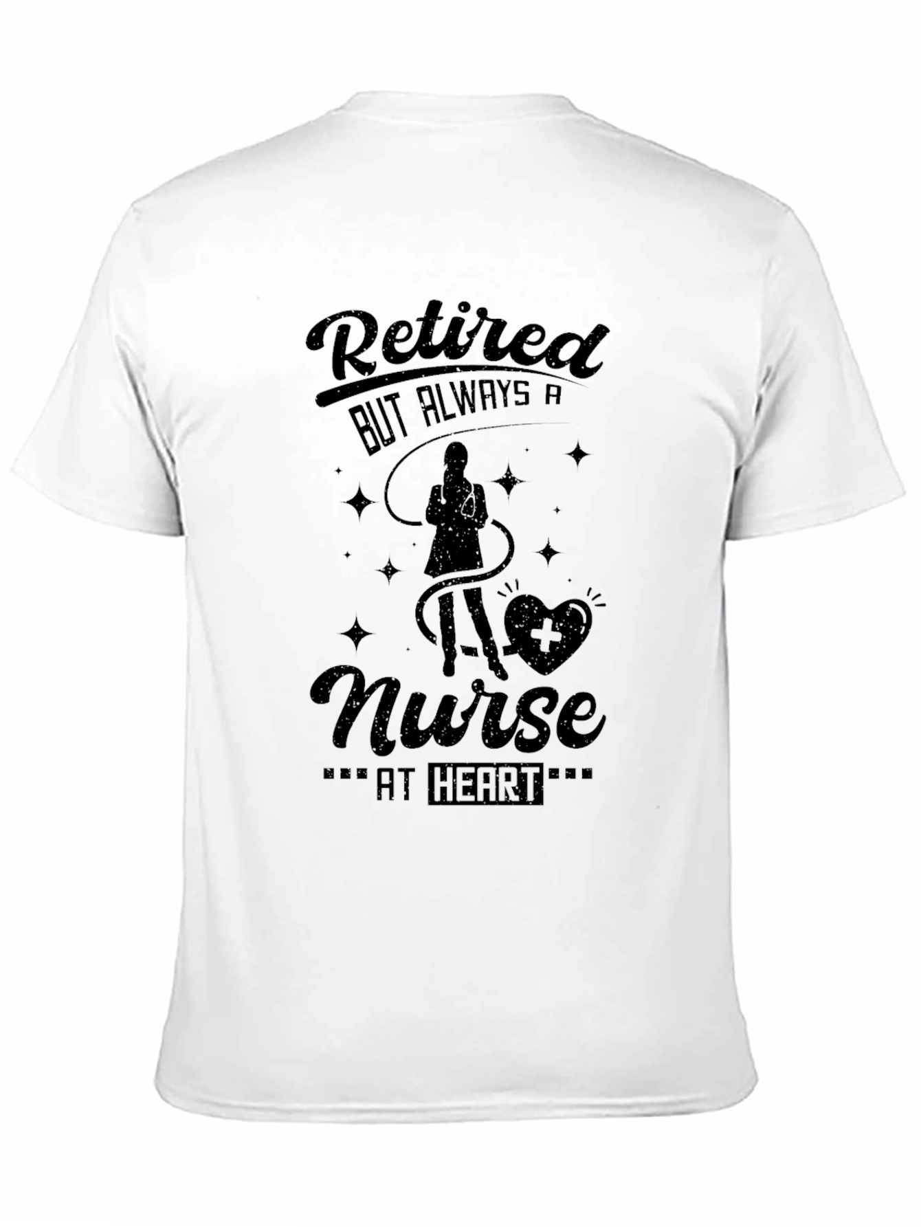 Retired Nurse Black T-Shirt