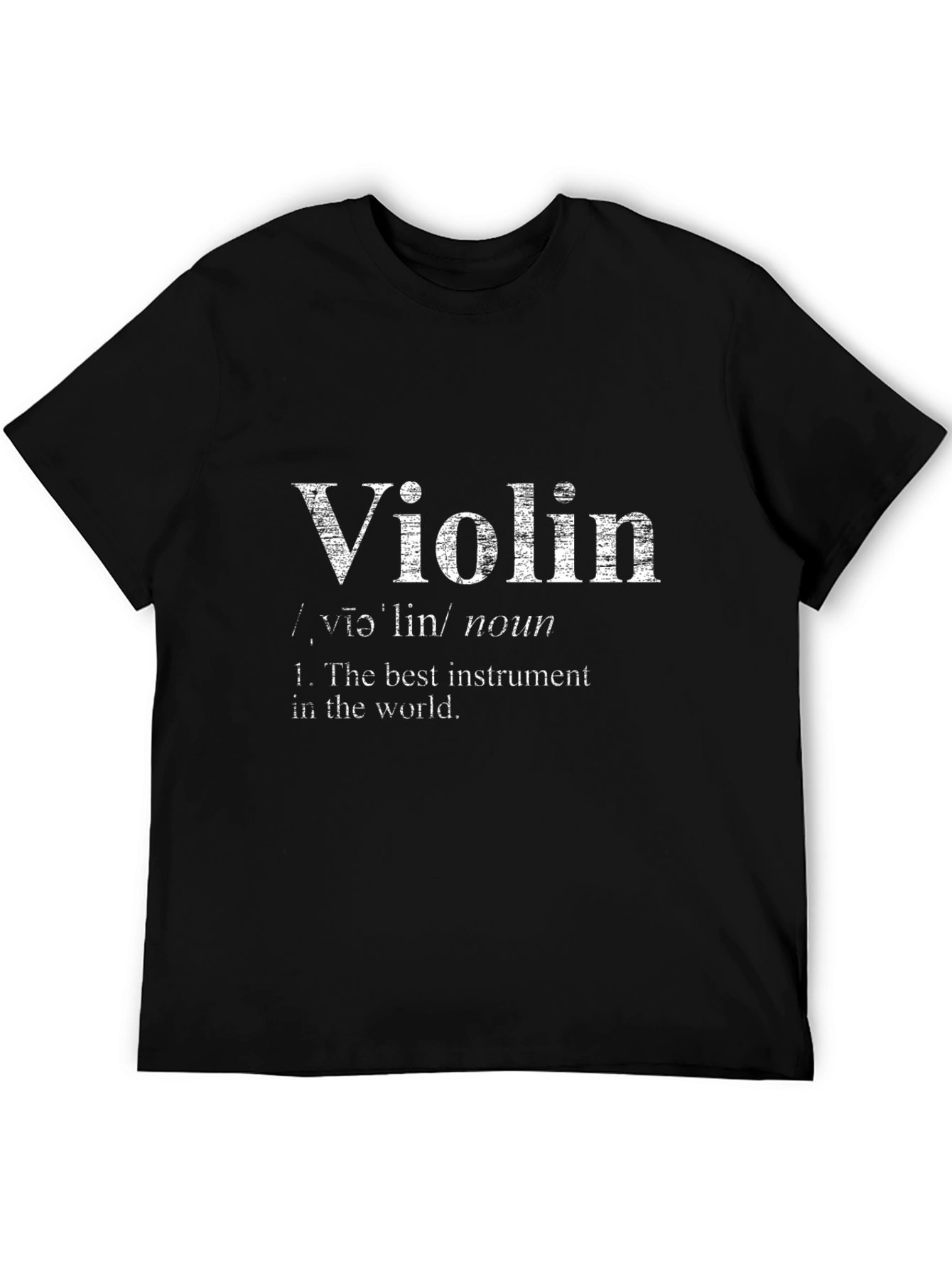 Violin Definition Black T-Shirt - Music Lover Tee